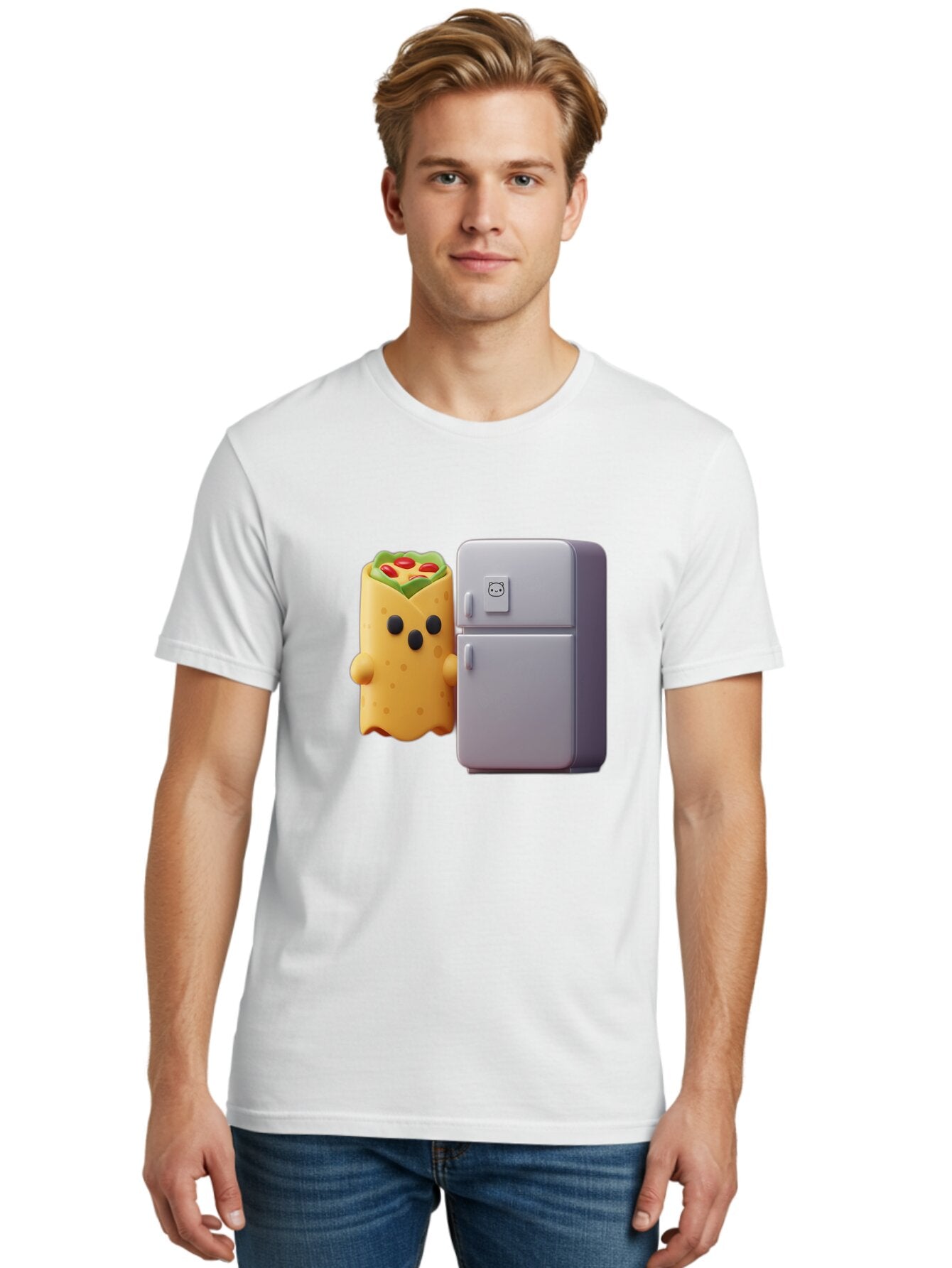 Burrito-Character-And-Fridge Men'S Graphic Tee, 100% Cotton, Comfortable Casual Summer Wear, Machine Washable, Vintage Camera, Old Camera, Antique Camera, Black Camera, Classic Photography, Photography Equipment, Nostalgic Device, Film Camera, Bap182 27