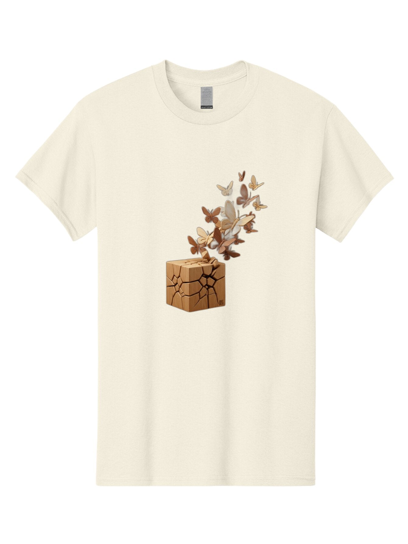 Butterflies-Emerging-From-Wooden-Block Men'S Graphic Tee, 100% Cotton, Comfortable Casual Summer Wear, Machine Washable, Vintage Camera, Old Camera, Antique Camera, Black Camera, Classic Photography, Photography Equipment, Nostalgic Device, Bap187 6