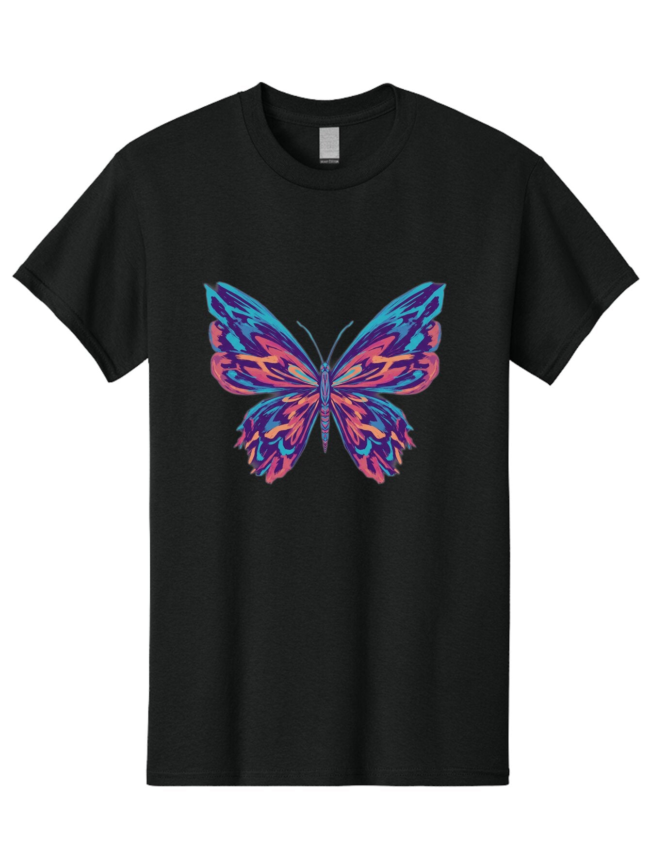 Butterfly-1 Men'S Graphic Tee, 100% Cotton, Comfortable Casual Summer Wear, Machine Washable, Vintage Camera, Old Camera, Antique Camera, Black Camera, Classic Photography, Photography Equipment, Nostalgic Device, Film Camera, Camera Art Bap188 8