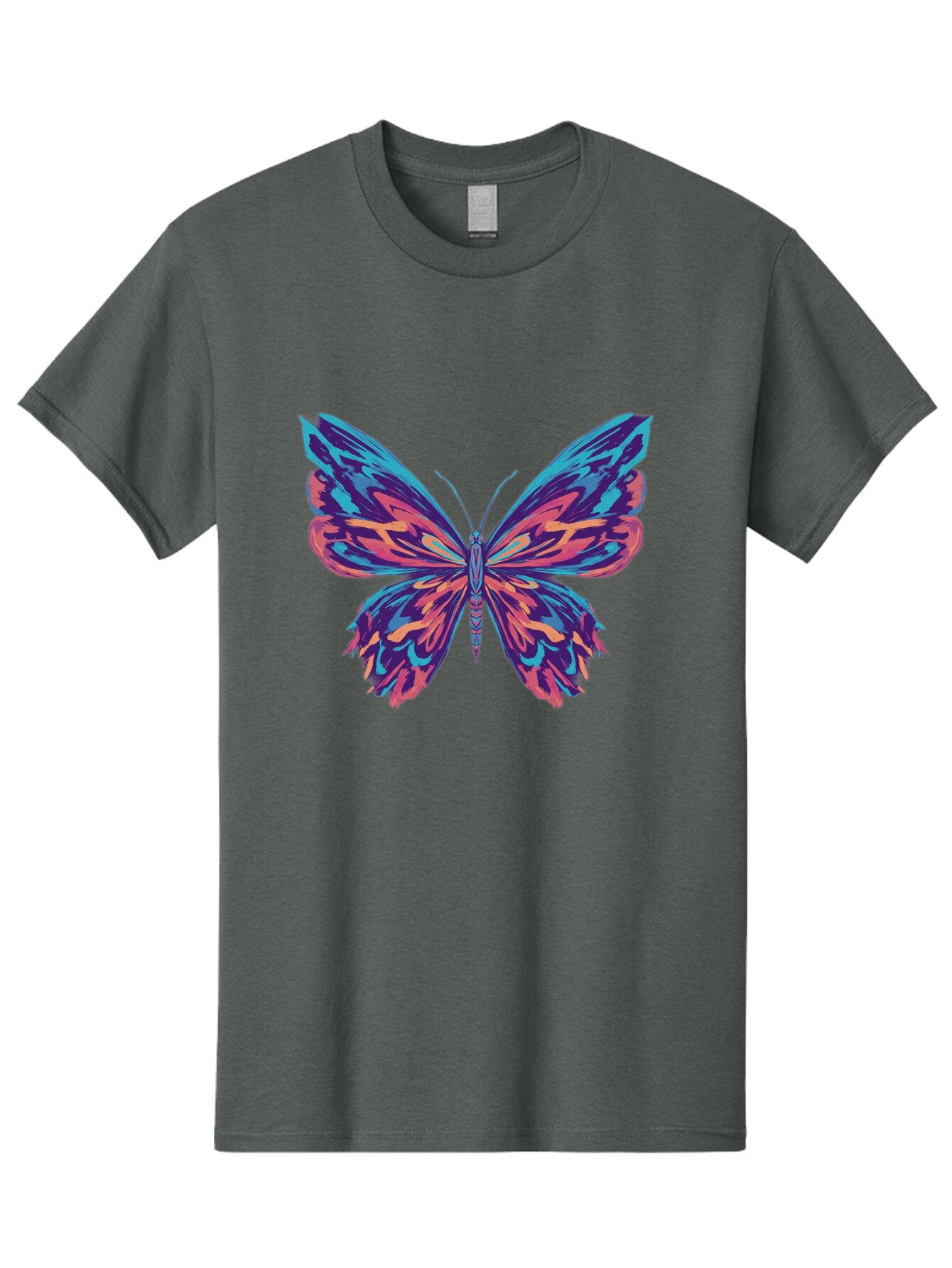 Butterfly-1 Men'S Graphic Tee, 100% Cotton, Comfortable Casual Summer Wear, Machine Washable, Vintage Camera, Old Camera, Antique Camera, Black Camera, Classic Photography, Photography Equipment, Nostalgic Device, Film Camera, Camera Art Bap188 5