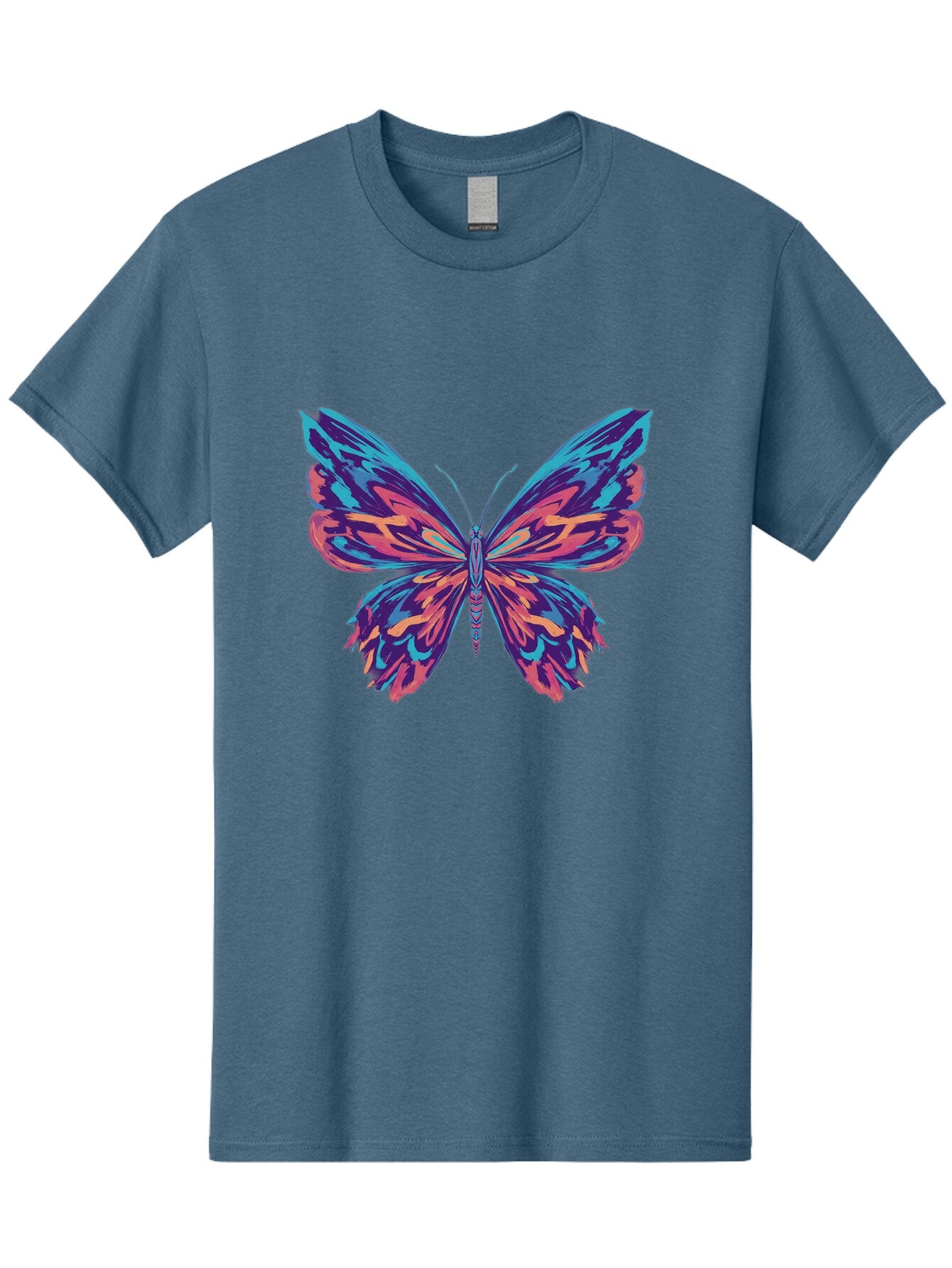 Butterfly-1 Men'S Graphic Tee, 100% Cotton, Comfortable Casual Summer Wear, Machine Washable, Vintage Camera, Old Camera, Antique Camera, Black Camera, Classic Photography, Photography Equipment, Nostalgic Device, Film Camera, Camera Art Bap188