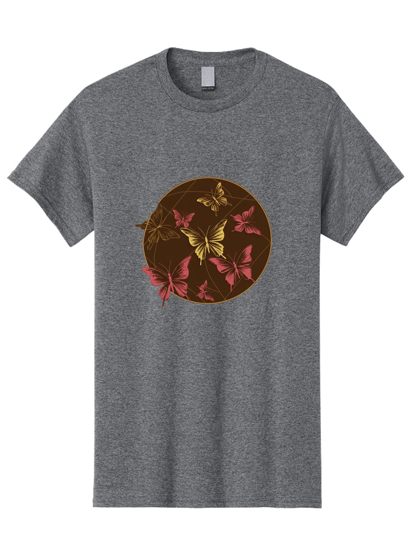 Butterfly-Circle Men'S Graphic Tee, 100% Cotton, Comfortable Casual Summer Wear, Machine Washable, Vintage Camera, Old Camera, Antique Camera, Black Camera, Classic Photography, Photography Equipment, Nostalgic Device, Film Camera, Camera Art Bap189 9