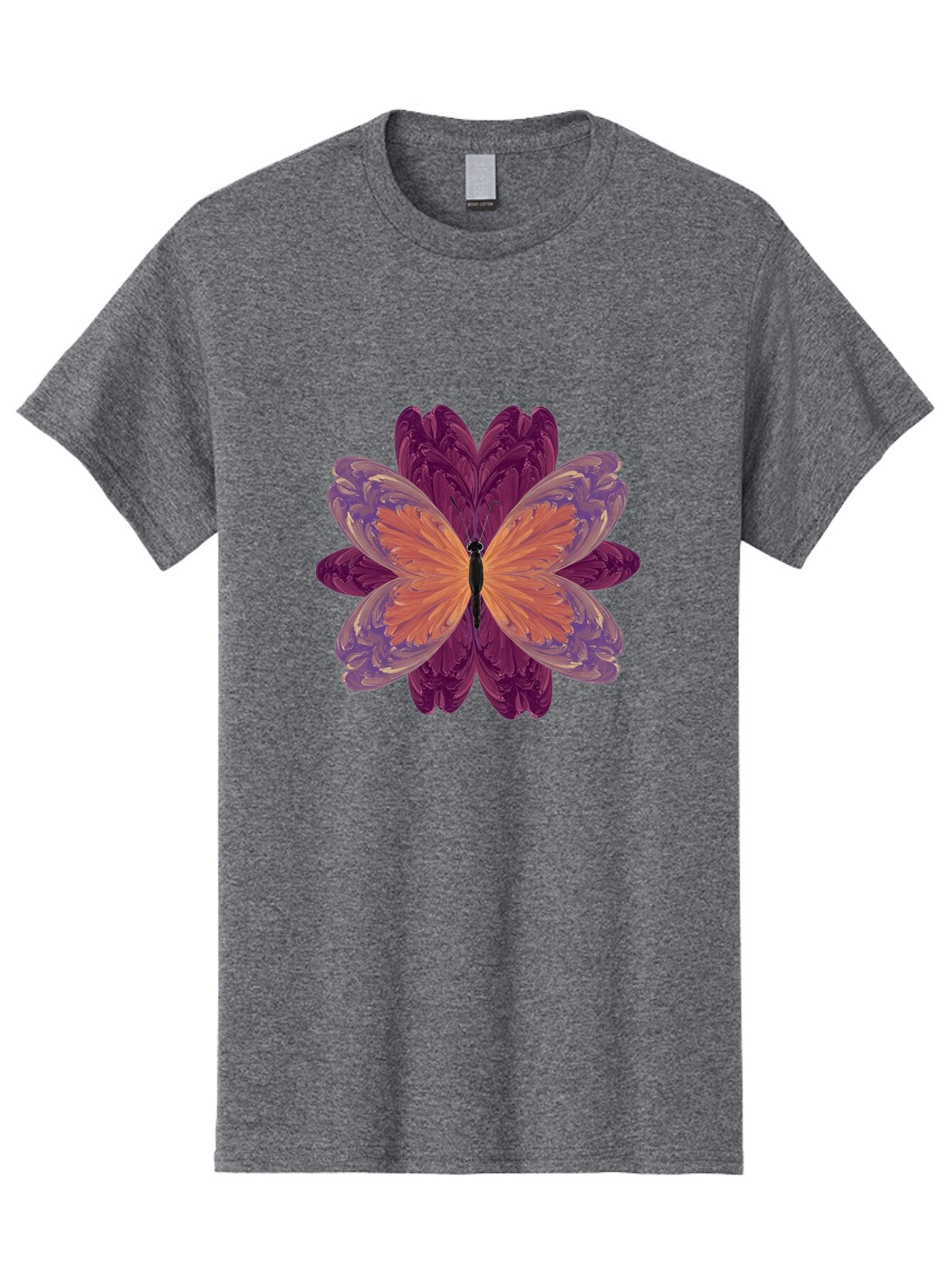 Butterfly-Flower-1 Men'S Graphic Tee, 100% Cotton, Comfortable Casual Summer Wear, Machine Washable, Vintage Camera, Old Camera, Antique Camera, Black Camera, Classic Photography, Photography Equipment, Nostalgic Device, Film Camera, Bap190 7