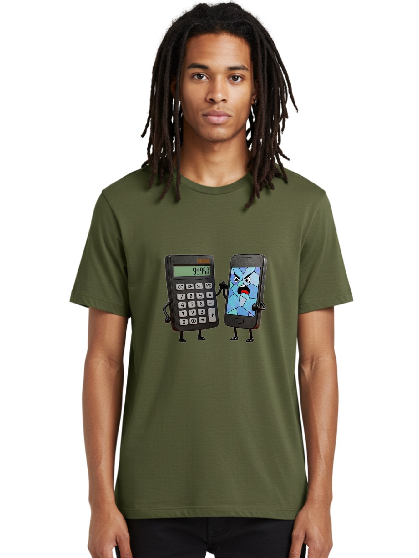 Calculator-And-Broken-Phone Men'S Graphic Tee, 100% Cotton, Comfortable Casual Summer Wear, Machine Washable, Vintage Camera, Old Camera, Antique Camera, Black Camera, Classic Photography, Photography Equipment, Nostalgic Device, Film Camera, Bap196 23