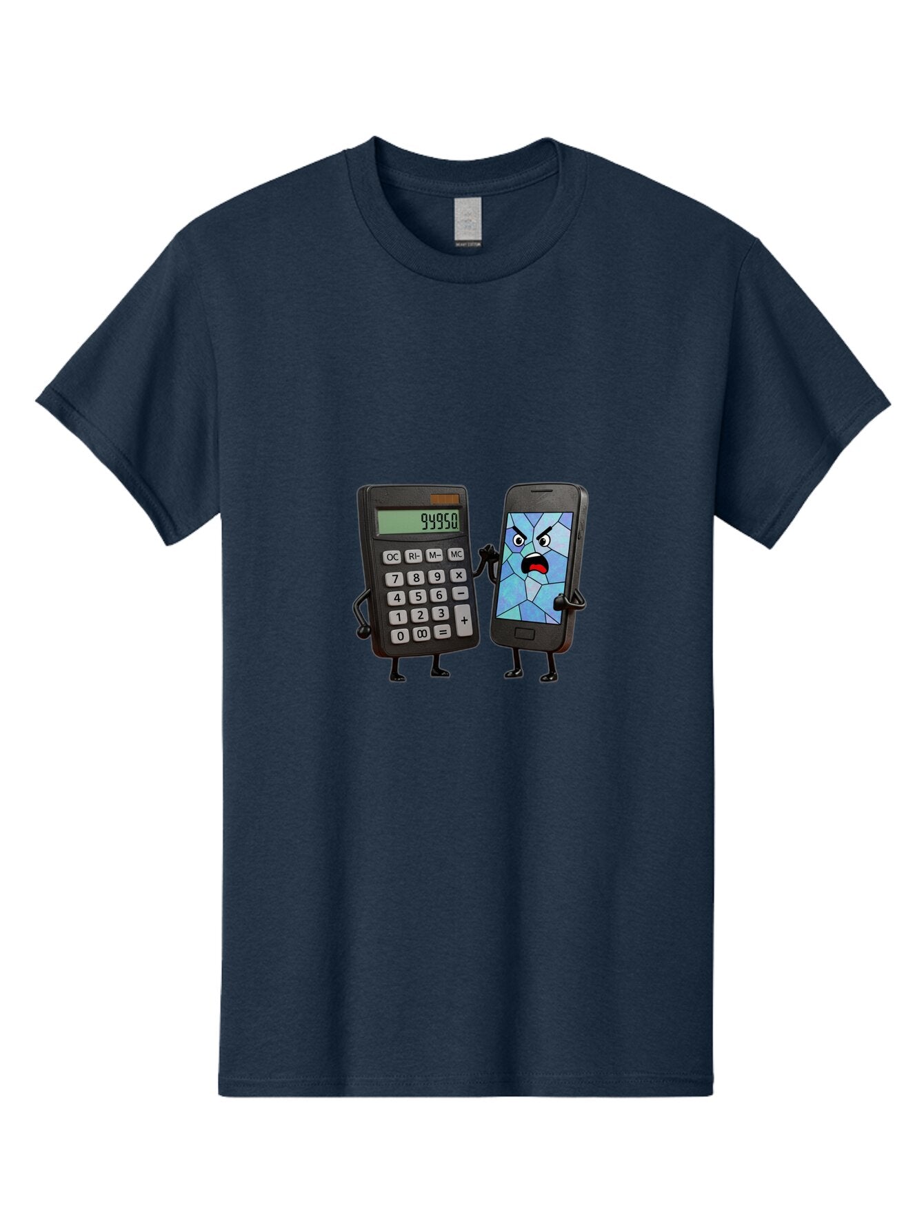Calculator-And-Broken-Phone Men'S Graphic Tee, 100% Cotton, Comfortable Casual Summer Wear, Machine Washable, Vintage Camera, Old Camera, Antique Camera, Black Camera, Classic Photography, Photography Equipment, Nostalgic Device, Film Camera, Bap196