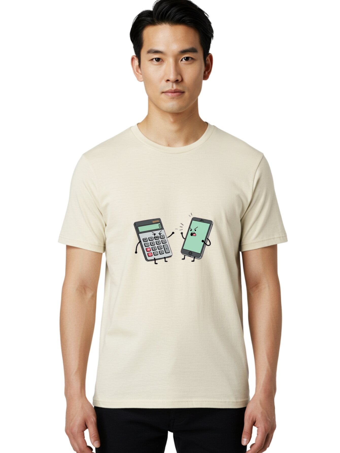 Calculator-Vs-Phone Men'S Graphic Tee, 100% Cotton, Comfortable Casual Summer Wear, Machine Washable, Vintage Camera, Old Camera, Antique Camera, Black Camera, Classic Photography, Photography Equipment, Nostalgic Device, Film Camera, Bap198 26