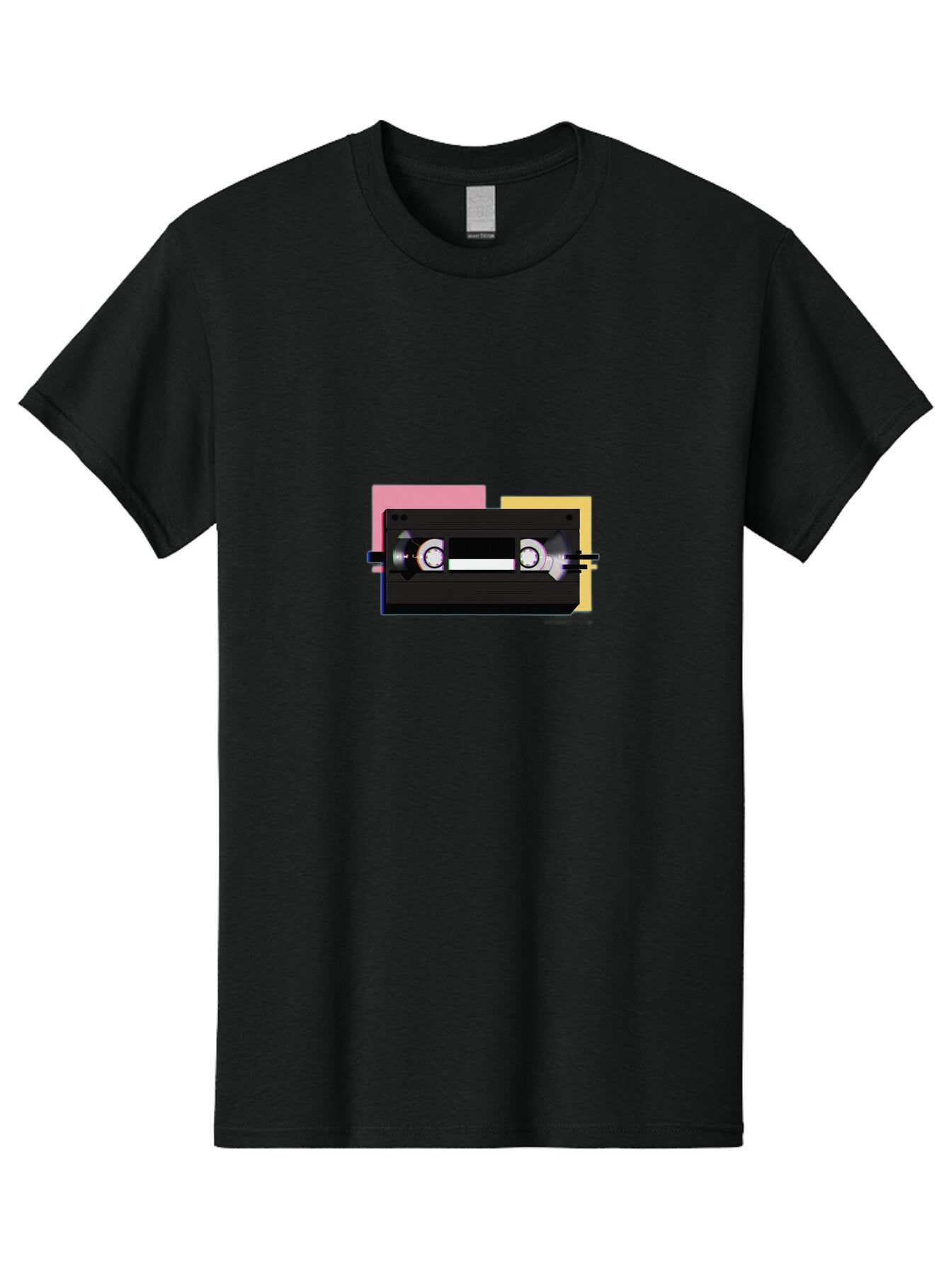 Cassette-Tape Men'S Graphic Tee, 100% Cotton, Comfortable Casual Summer Wear, Machine Washable, Vintage Camera, Old Camera, Antique Camera, Black Camera, Classic Photography, Photography Equipment, Nostalgic Device, Film Camera, Camera Art Bap203 5