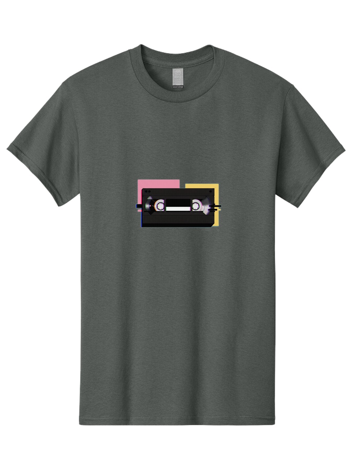 Cassette-Tape Men'S Graphic Tee, 100% Cotton, Comfortable Casual Summer Wear, Machine Washable, Vintage Camera, Old Camera, Antique Camera, Black Camera, Classic Photography, Photography Equipment, Nostalgic Device, Film Camera, Camera Art Bap203 15