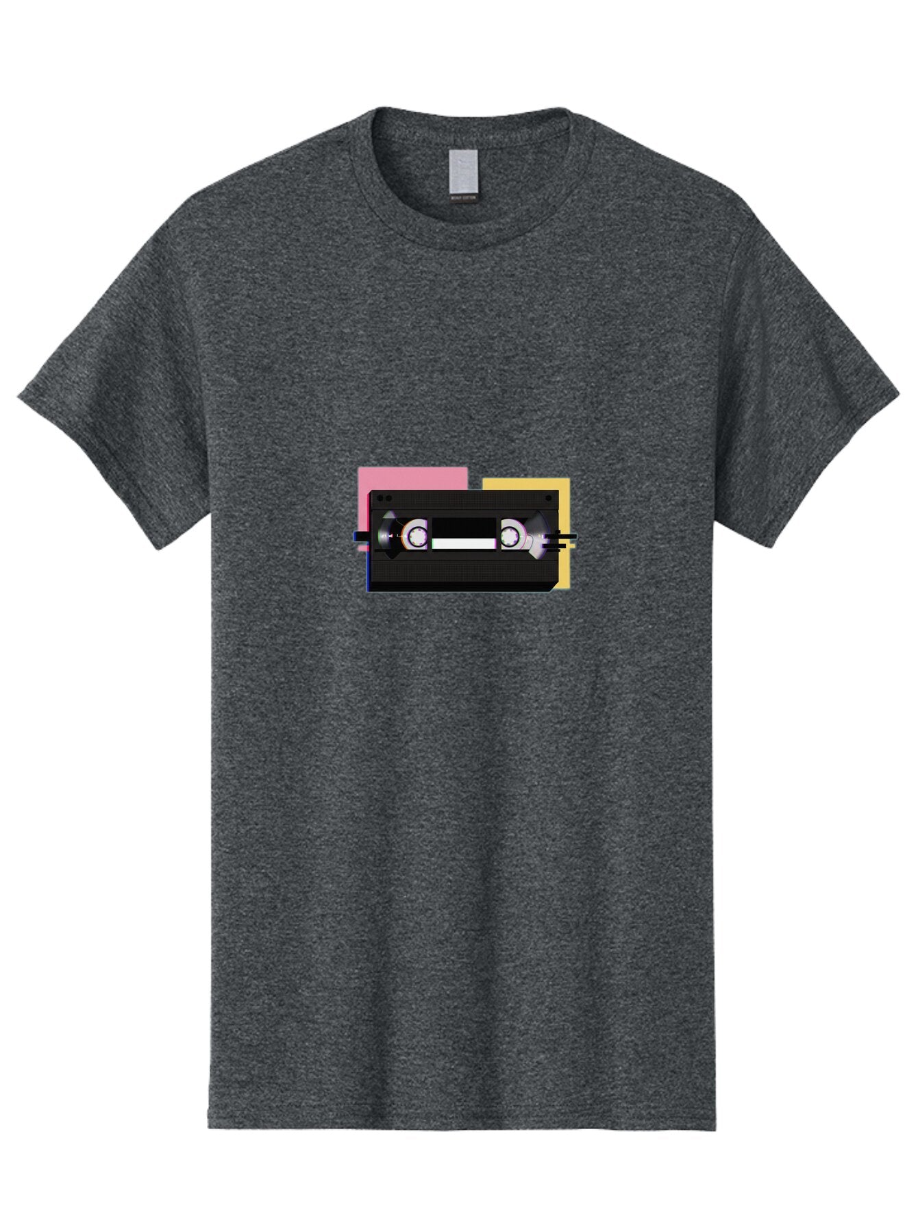 Cassette-Tape Men'S Graphic Tee, 100% Cotton, Comfortable Casual Summer Wear, Machine Washable, Vintage Camera, Old Camera, Antique Camera, Black Camera, Classic Photography, Photography Equipment, Nostalgic Device, Film Camera, Camera Art Bap203 4