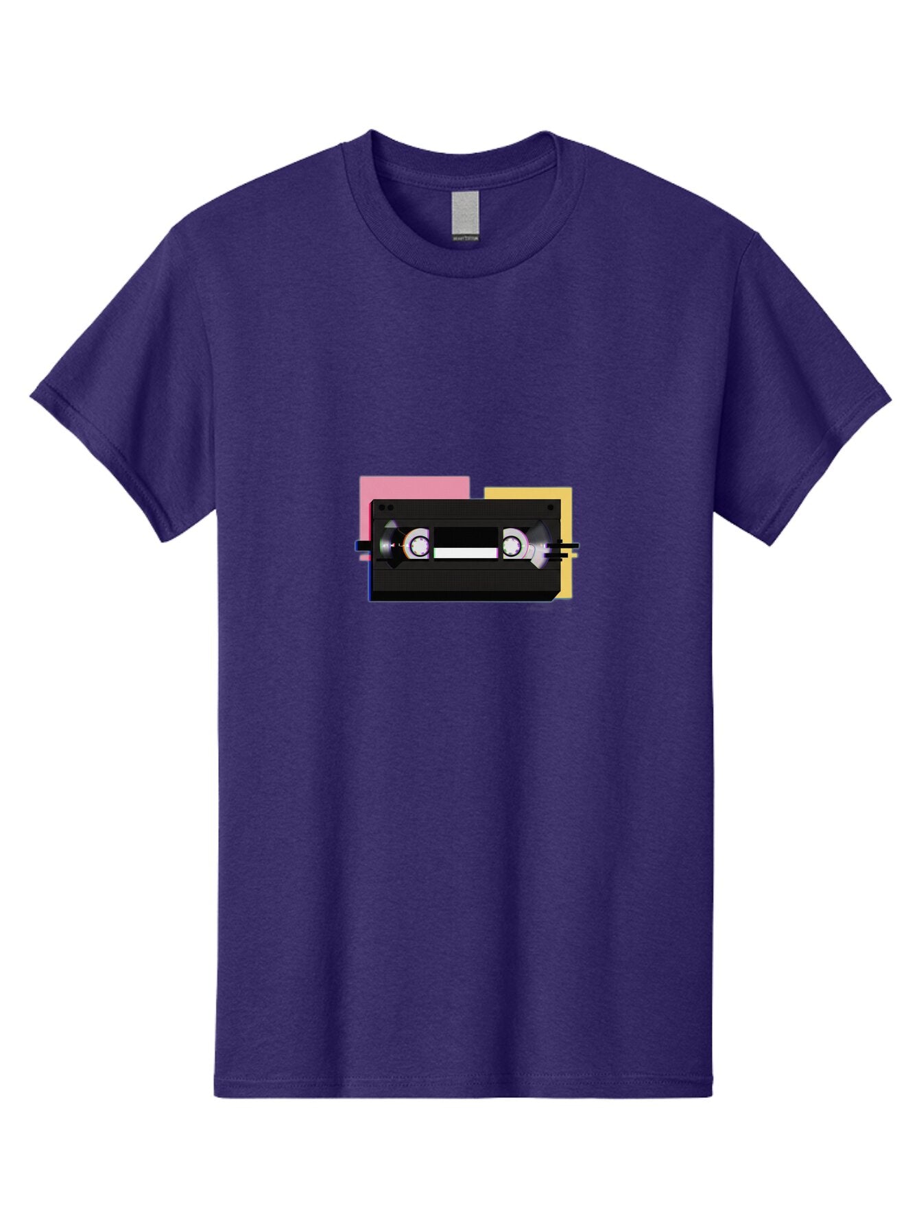 Cassette-Tape Men'S Graphic Tee, 100% Cotton, Comfortable Casual Summer Wear, Machine Washable, Vintage Camera, Old Camera, Antique Camera, Black Camera, Classic Photography, Photography Equipment, Nostalgic Device, Film Camera, Camera Art Bap203 3