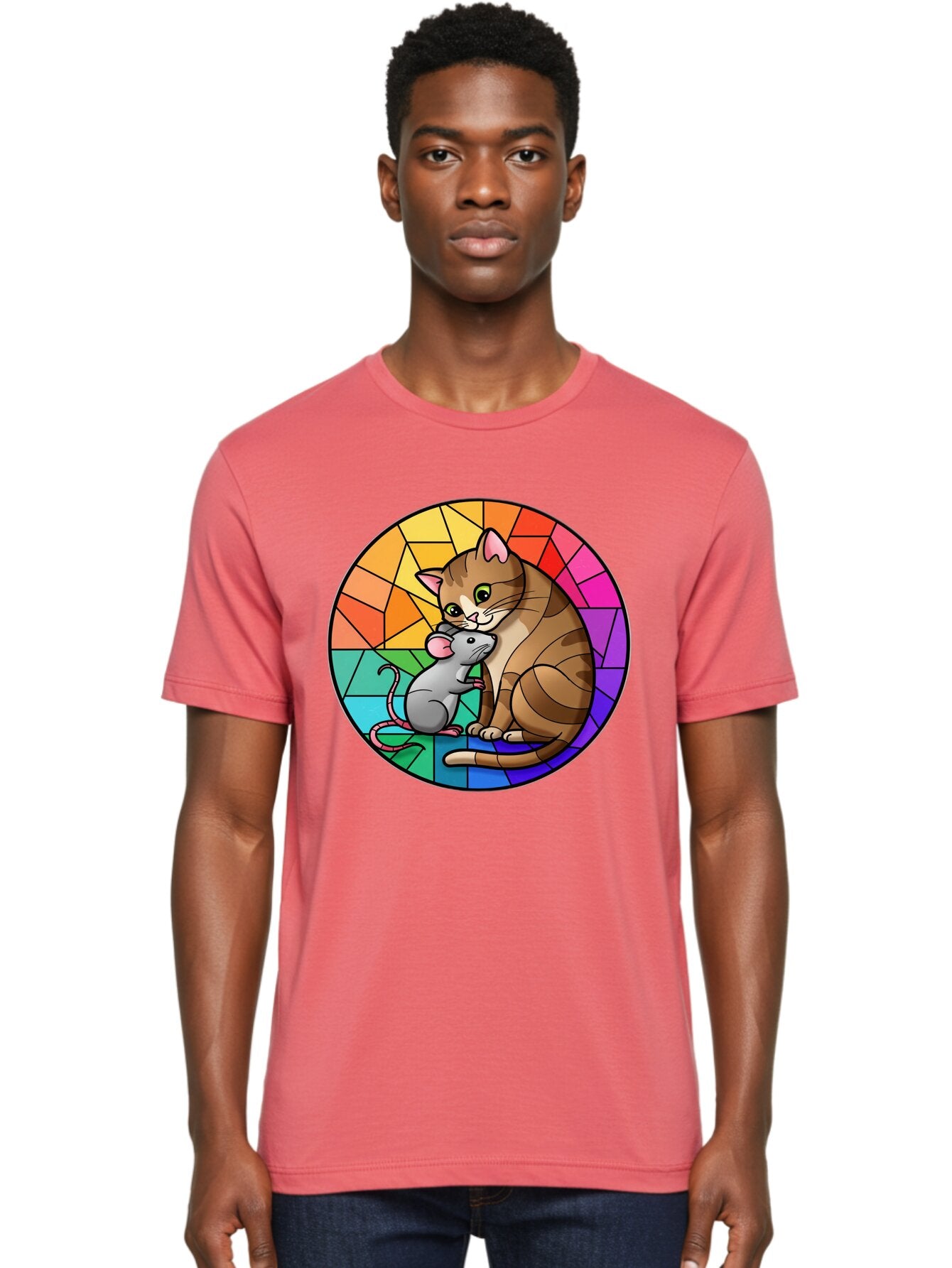 Cat-And-Mouse-2 Men'S Graphic Tee, 100% Cotton, Comfortable Casual Summer Wear, Machine Washable, Vintage Camera, Old Camera, Antique Camera, Black Camera, Classic Photography, Photography Equipment, Nostalgic Device, Film Camera, Camera Art Bap205 17