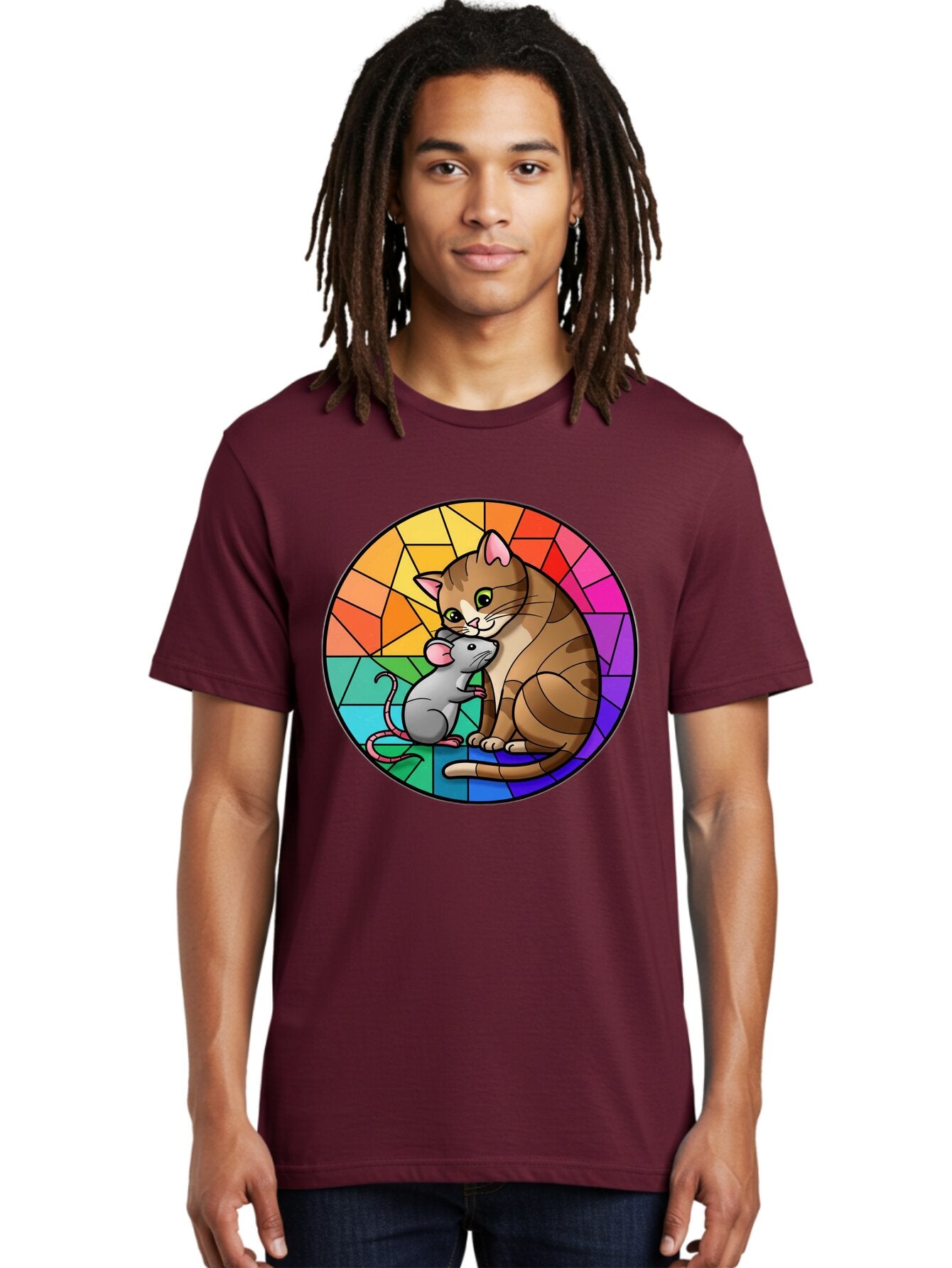 Cat-And-Mouse-2 Men'S Graphic Tee, 100% Cotton, Comfortable Casual Summer Wear, Machine Washable, Vintage Camera, Old Camera, Antique Camera, Black Camera, Classic Photography, Photography Equipment, Nostalgic Device, Film Camera, Camera Art Bap205 18