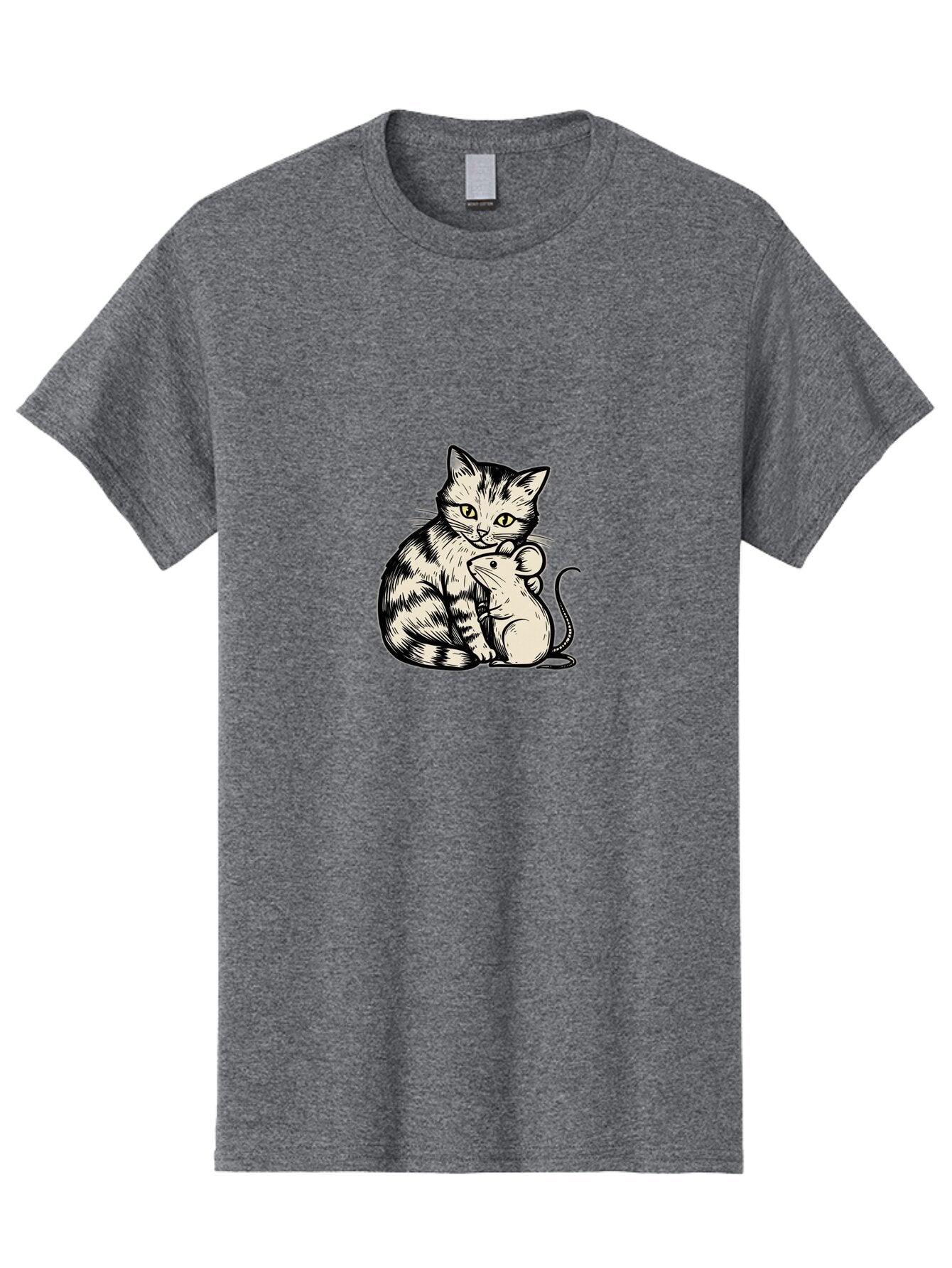 Cat-And-Mouse Men'S Graphic Tee, 100% Cotton, Comfortable Casual Summer Wear, Machine Washable, Vintage Camera, Old Camera, Antique Camera, Black Camera, Classic Photography, Photography Equipment, Nostalgic Device, Film Camera, Camera Art Bap208 6