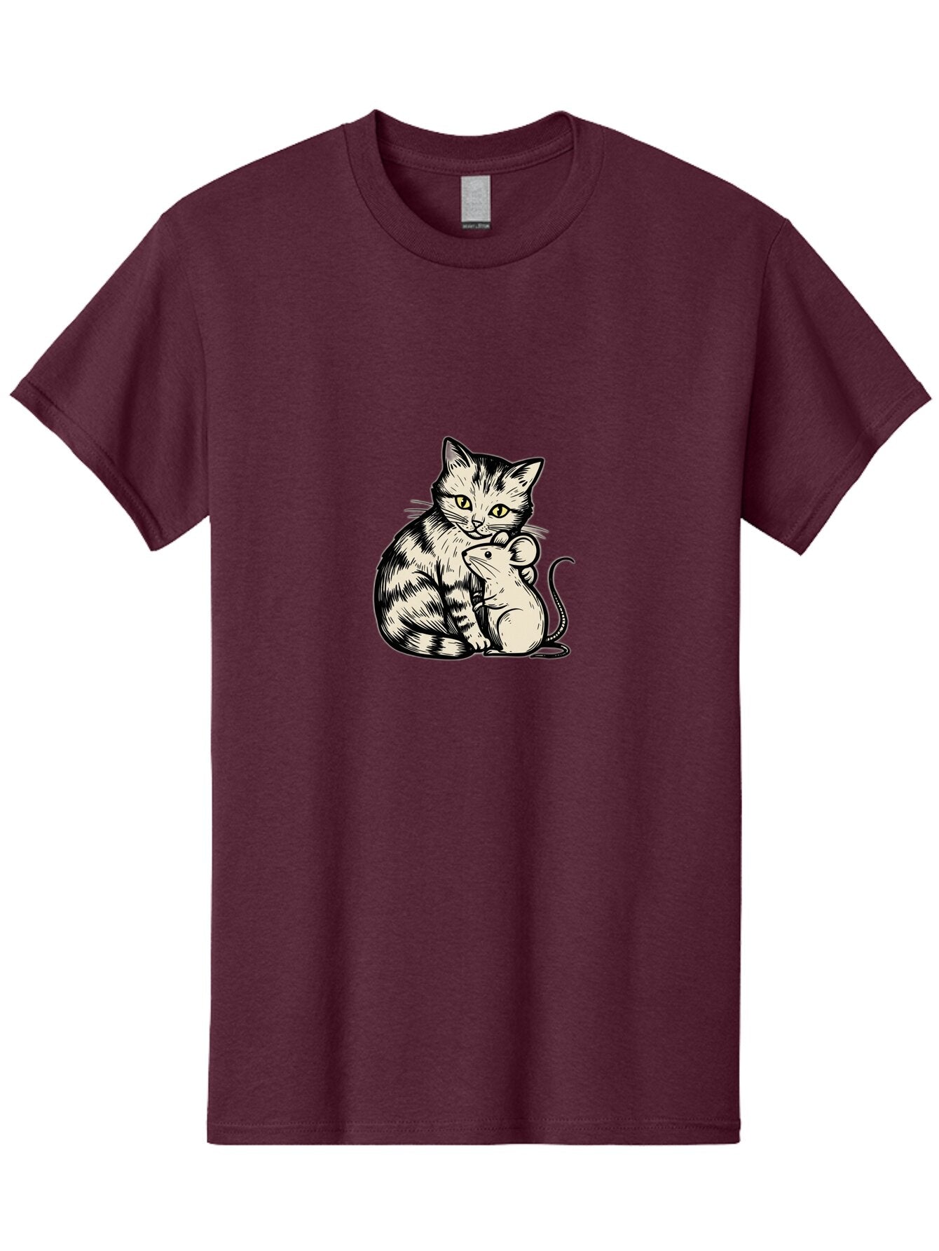 Cat-And-Mouse Men'S Graphic Tee, 100% Cotton, Comfortable Casual Summer Wear, Machine Washable, Vintage Camera, Old Camera, Antique Camera, Black Camera, Classic Photography, Photography Equipment, Nostalgic Device, Film Camera, Camera Art Bap208 3