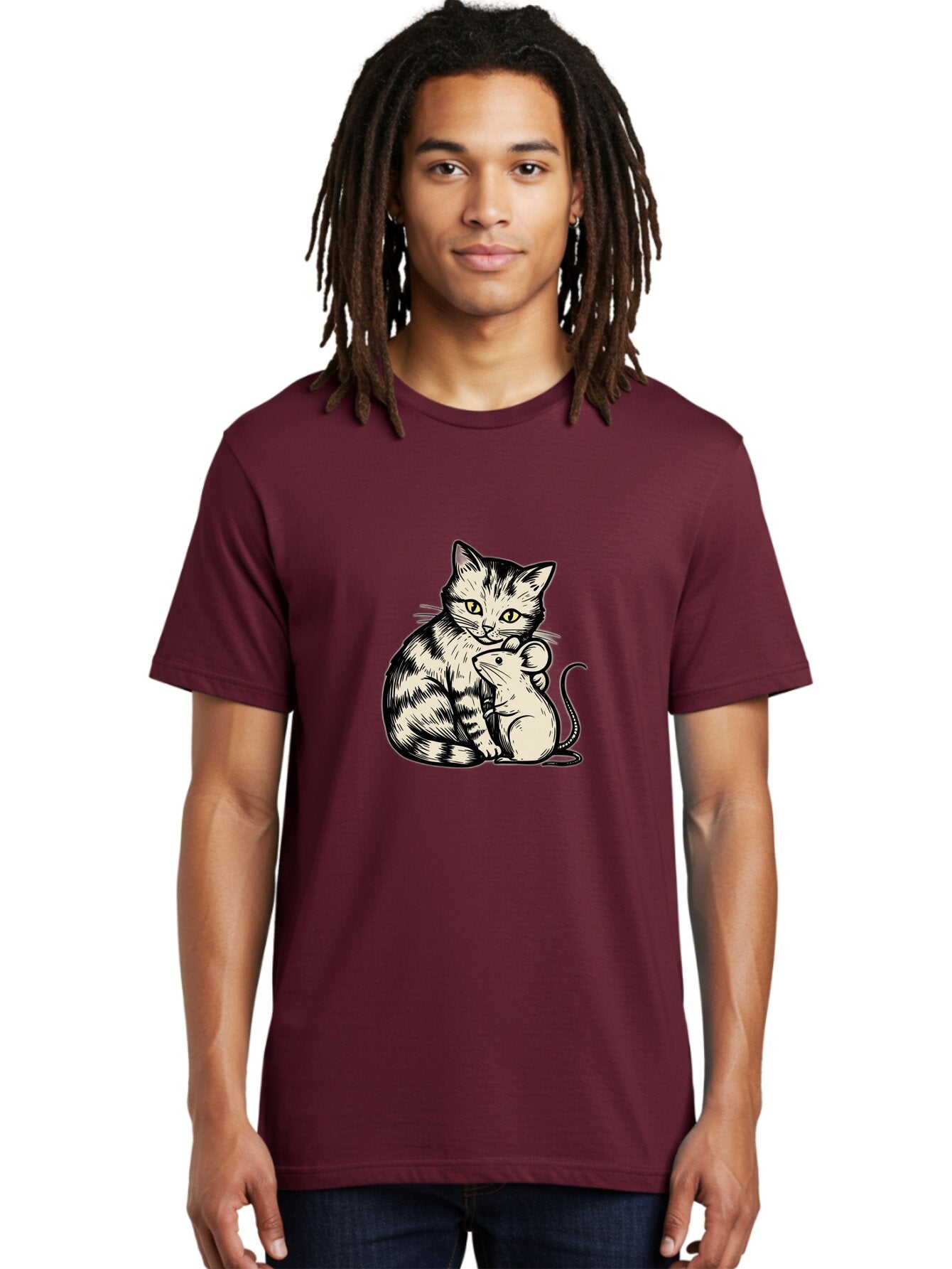 Cat-And-Mouse Men'S Graphic Tee, 100% Cotton, Comfortable Casual Summer Wear, Machine Washable, Vintage Camera, Old Camera, Antique Camera, Black Camera, Classic Photography, Photography Equipment, Nostalgic Device, Film Camera, Camera Art Bap208 22