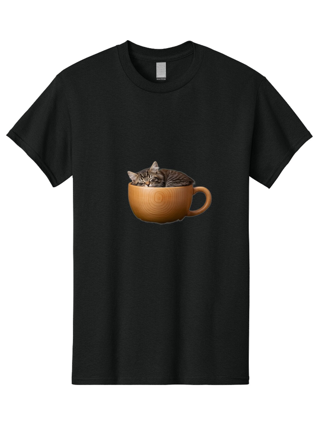 Cat-In-Cup-1 Men'S Graphic Tee, 100% Cotton, Comfortable Casual Summer Wear, Machine Washable, Vintage Camera, Old Camera, Antique Camera, Black Camera, Classic Photography, Photography Equipment, Nostalgic Device, Film Camera, Camera Art Bap213 15