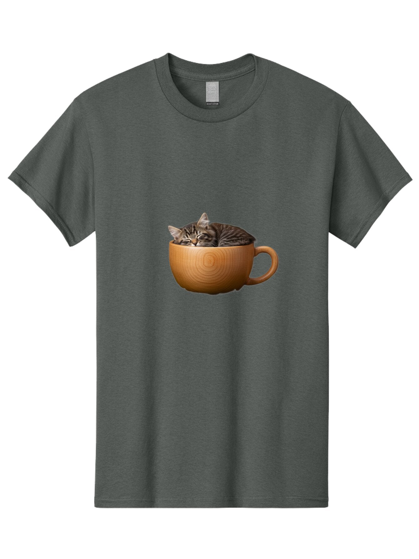 Cat-In-Cup-1 Men'S Graphic Tee, 100% Cotton, Comfortable Casual Summer Wear, Machine Washable, Vintage Camera, Old Camera, Antique Camera, Black Camera, Classic Photography, Photography Equipment, Nostalgic Device, Film Camera, Camera Art Bap213 4