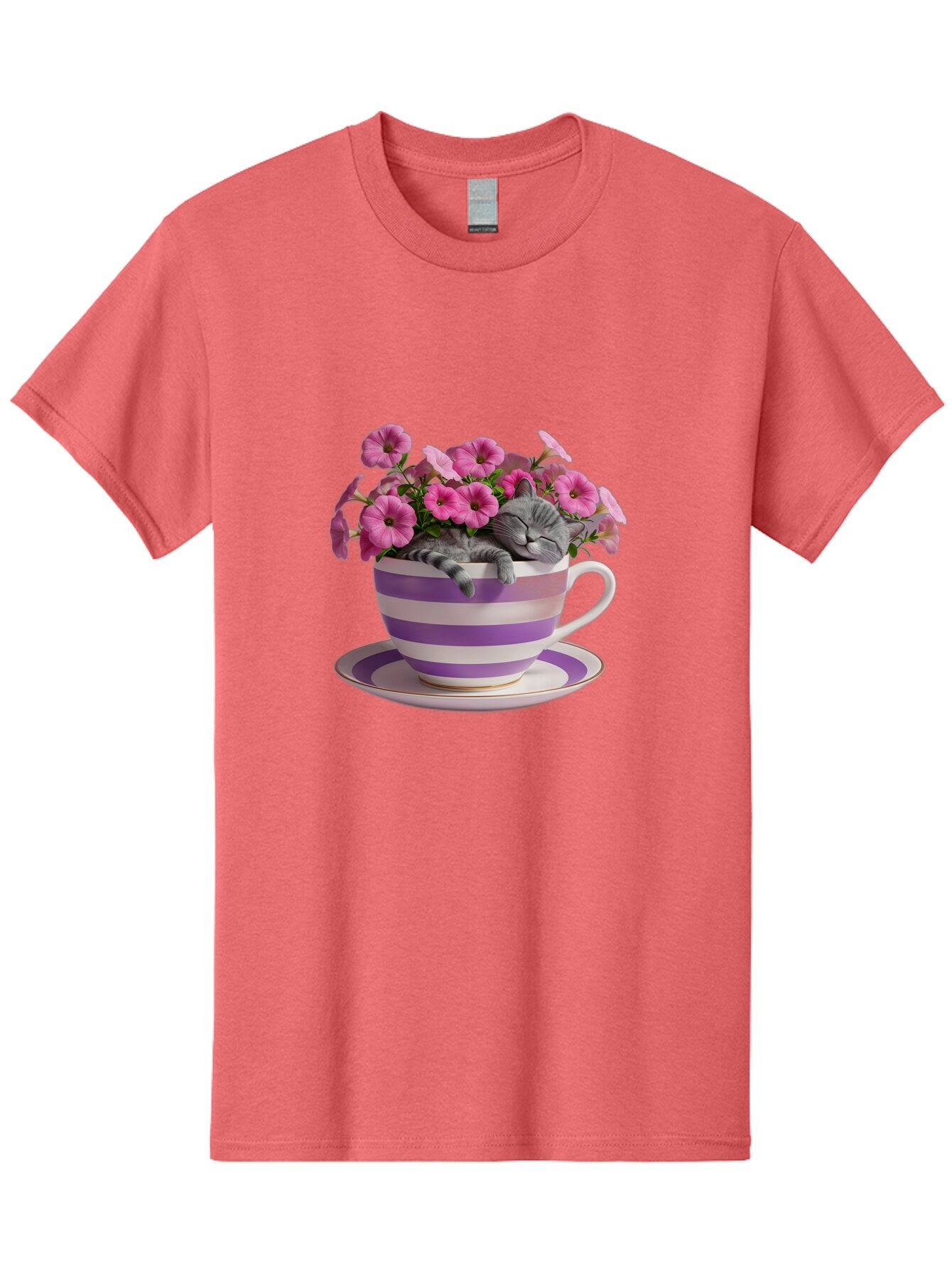 Cat-In-Tea-Cup-1 Men'S Graphic Tee, 100% Cotton, Comfortable Casual Summer Wear, Machine Washable, Vintage Camera, Old Camera, Antique Camera, Black Camera, Classic Photography, Photography Equipment, Nostalgic Device, Film Camera, Camera Art Bap218 5
