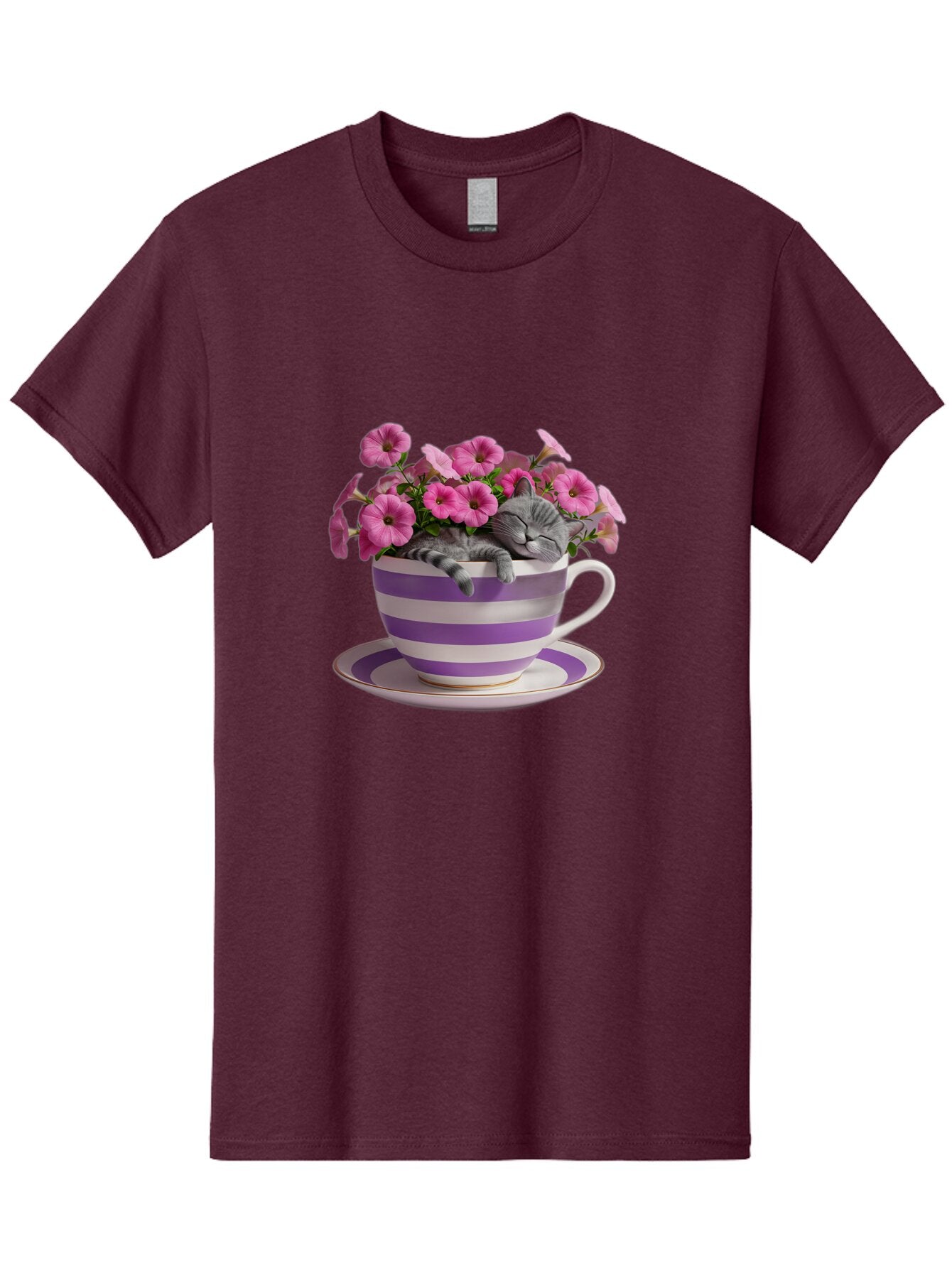 Cat-In-Tea-Cup-1 Men'S Graphic Tee, 100% Cotton, Comfortable Casual Summer Wear, Machine Washable, Vintage Camera, Old Camera, Antique Camera, Black Camera, Classic Photography, Photography Equipment, Nostalgic Device, Film Camera, Camera Art Bap218 12