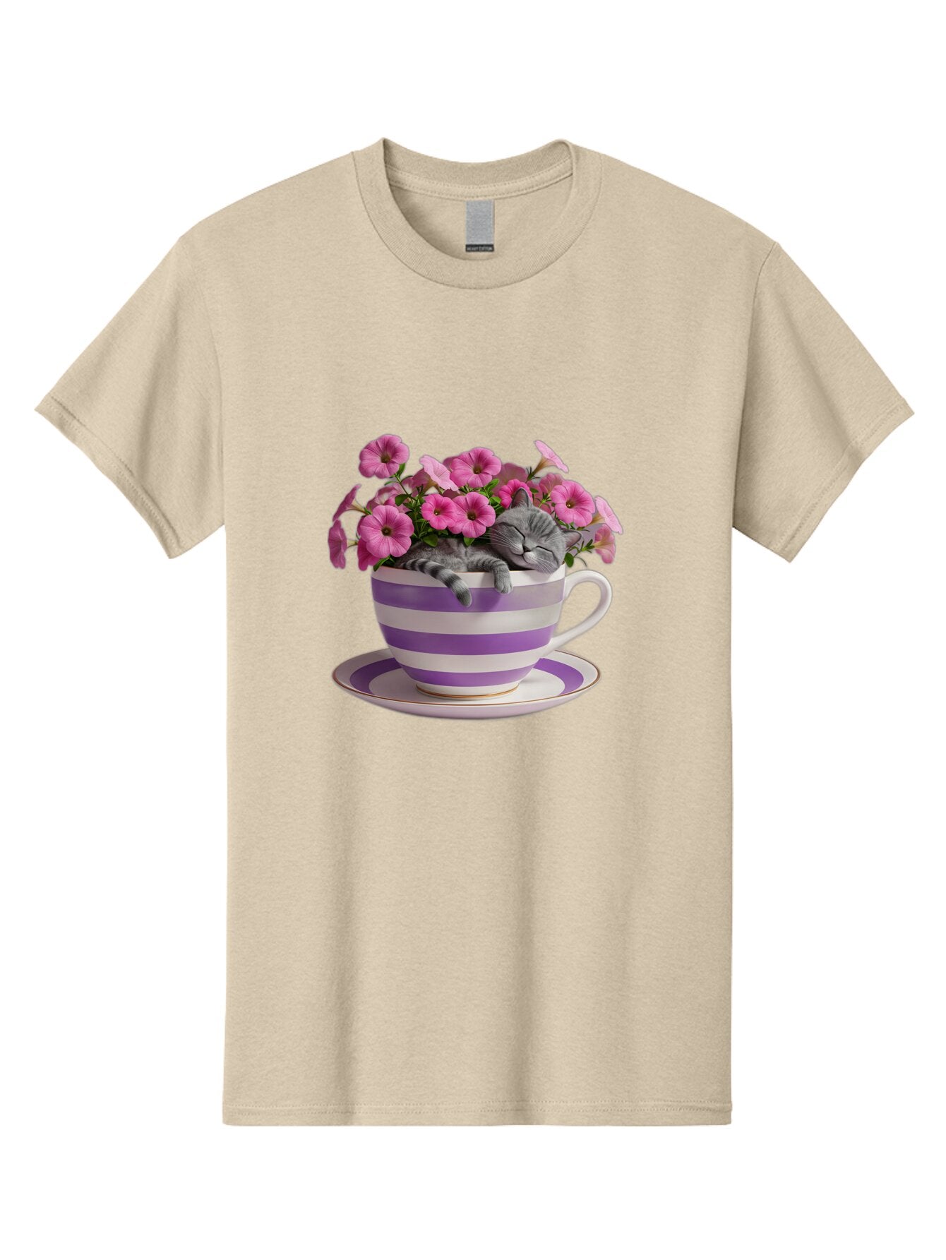 Cat-In-Tea-Cup-1 Men'S Graphic Tee, 100% Cotton, Comfortable Casual Summer Wear, Machine Washable, Vintage Camera, Old Camera, Antique Camera, Black Camera, Classic Photography, Photography Equipment, Nostalgic Device, Film Camera, Camera Art Bap218 7