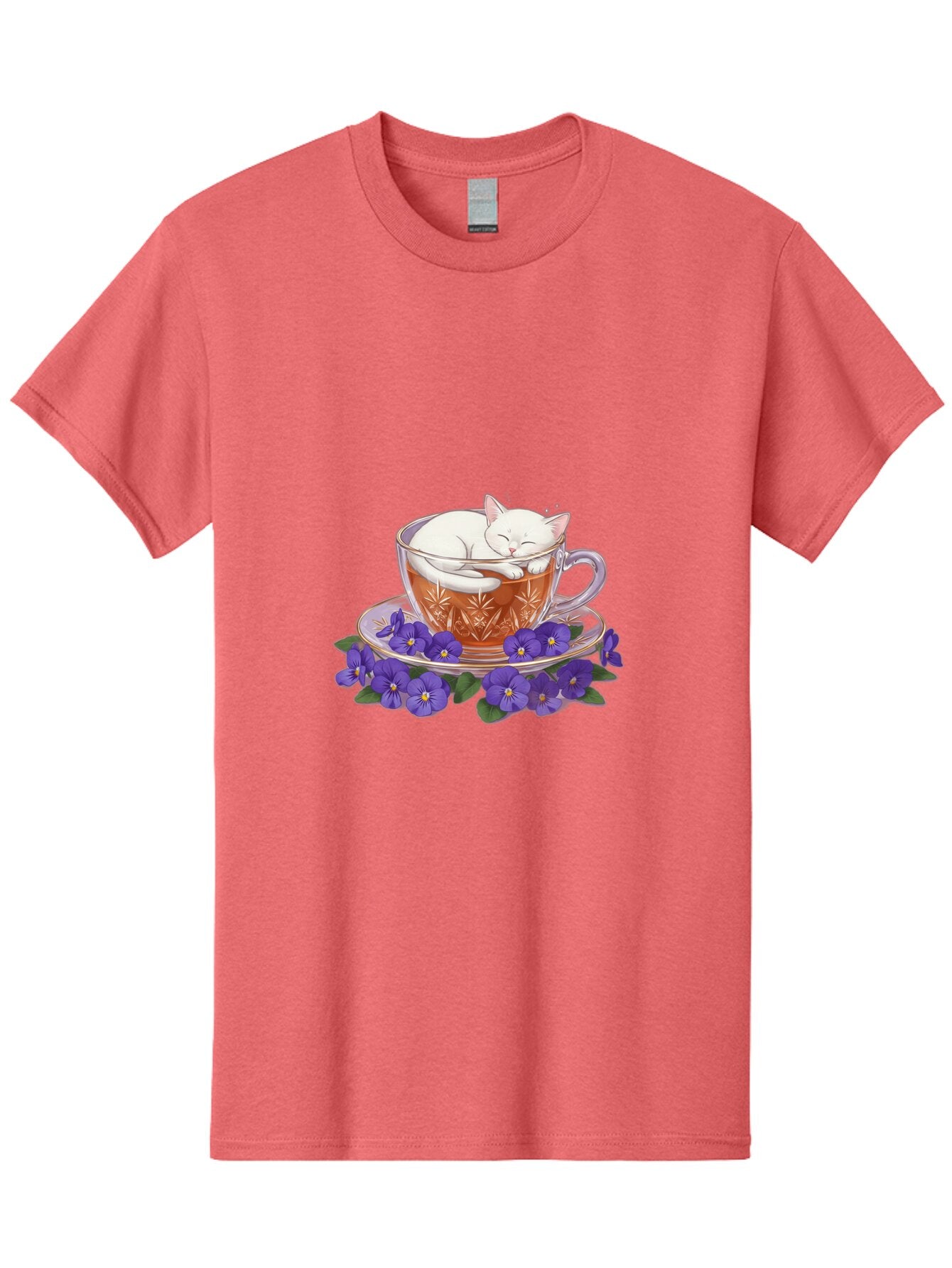 Cat-In-Tea-Cup-2 Men'S Graphic Tee, 100% Cotton, Comfortable Casual Summer Wear, Machine Washable, Vintage Camera, Old Camera, Antique Camera, Black Camera, Classic Photography, Photography Equipment, Nostalgic Device, Film Camera, Camera Art Bap219 10