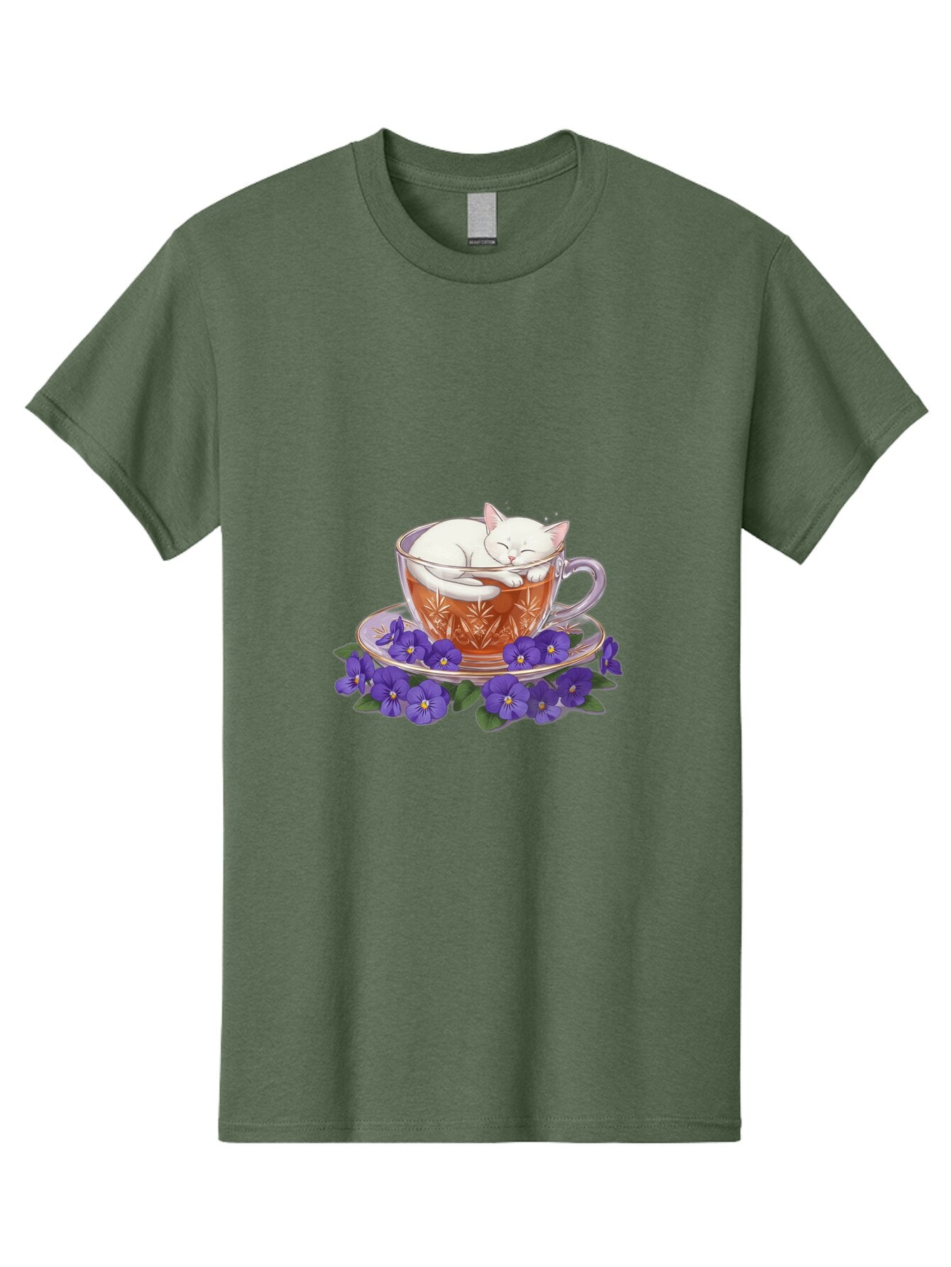 Cat-In-Tea-Cup-2 Men'S Graphic Tee, 100% Cotton, Comfortable Casual Summer Wear, Machine Washable, Vintage Camera, Old Camera, Antique Camera, Black Camera, Classic Photography, Photography Equipment, Nostalgic Device, Film Camera, Camera Art Bap219 14