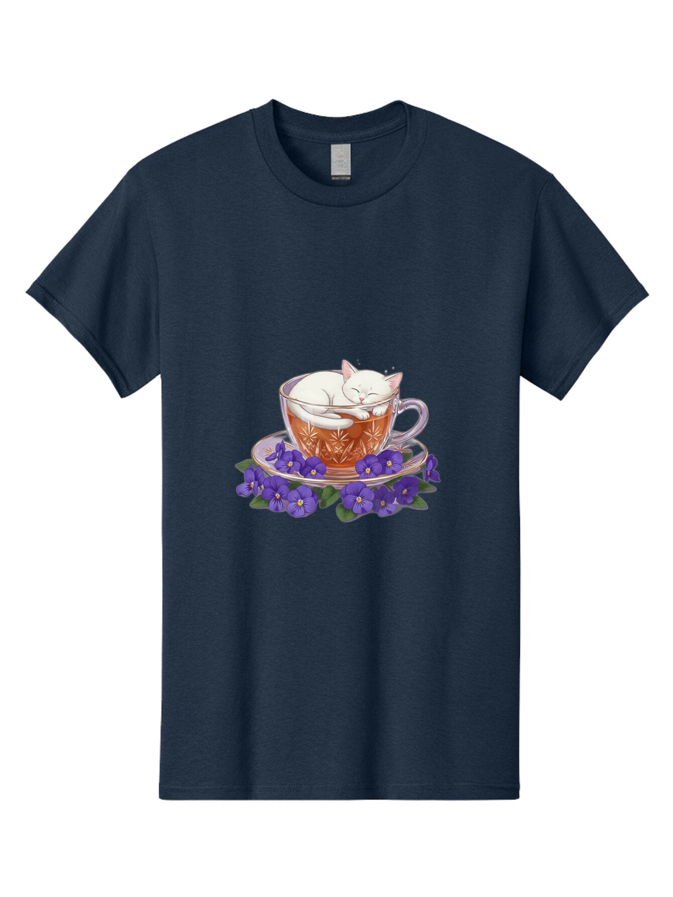 Cat-In-Tea-Cup-2 Men'S Graphic Tee, 100% Cotton, Comfortable Casual Summer Wear, Machine Washable, Vintage Camera, Old Camera, Antique Camera, Black Camera, Classic Photography, Photography Equipment, Nostalgic Device, Film Camera, Camera Art Bap219 12