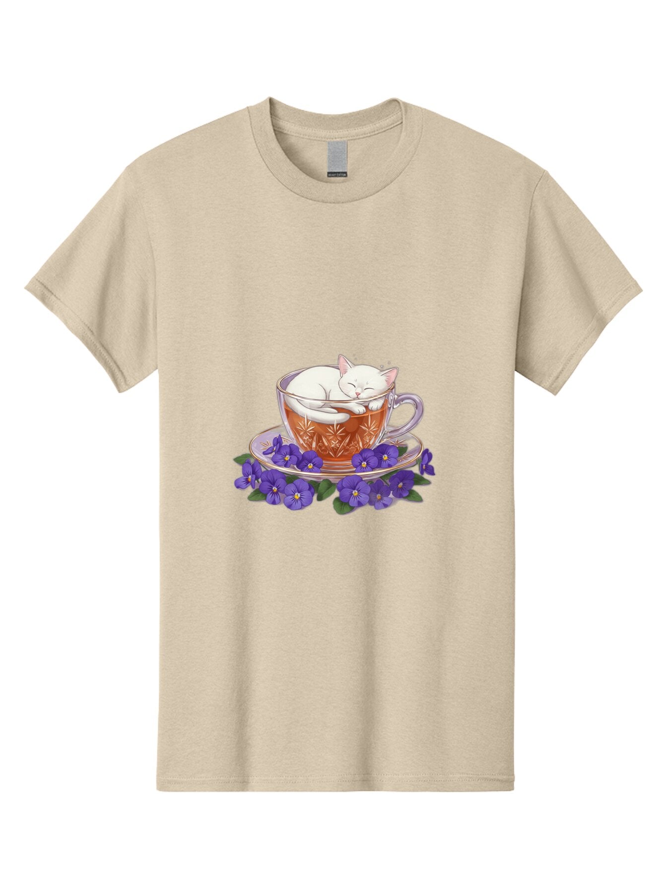 Cat-In-Tea-Cup-2 Men'S Graphic Tee, 100% Cotton, Comfortable Casual Summer Wear, Machine Washable, Vintage Camera, Old Camera, Antique Camera, Black Camera, Classic Photography, Photography Equipment, Nostalgic Device, Film Camera, Camera Art Bap219 13