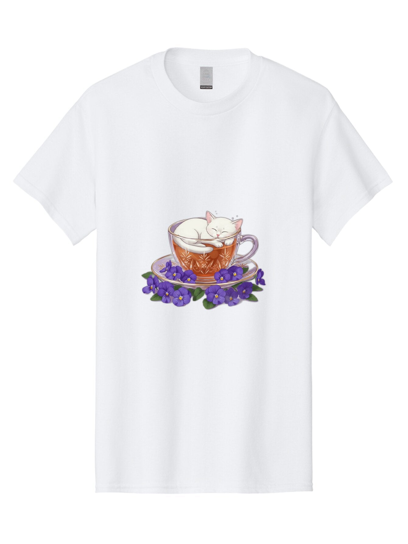 Cat-In-Tea-Cup-2 Men'S Graphic Tee, 100% Cotton, Comfortable Casual Summer Wear, Machine Washable, Vintage Camera, Old Camera, Antique Camera, Black Camera, Classic Photography, Photography Equipment, Nostalgic Device, Film Camera, Camera Art Bap219 15