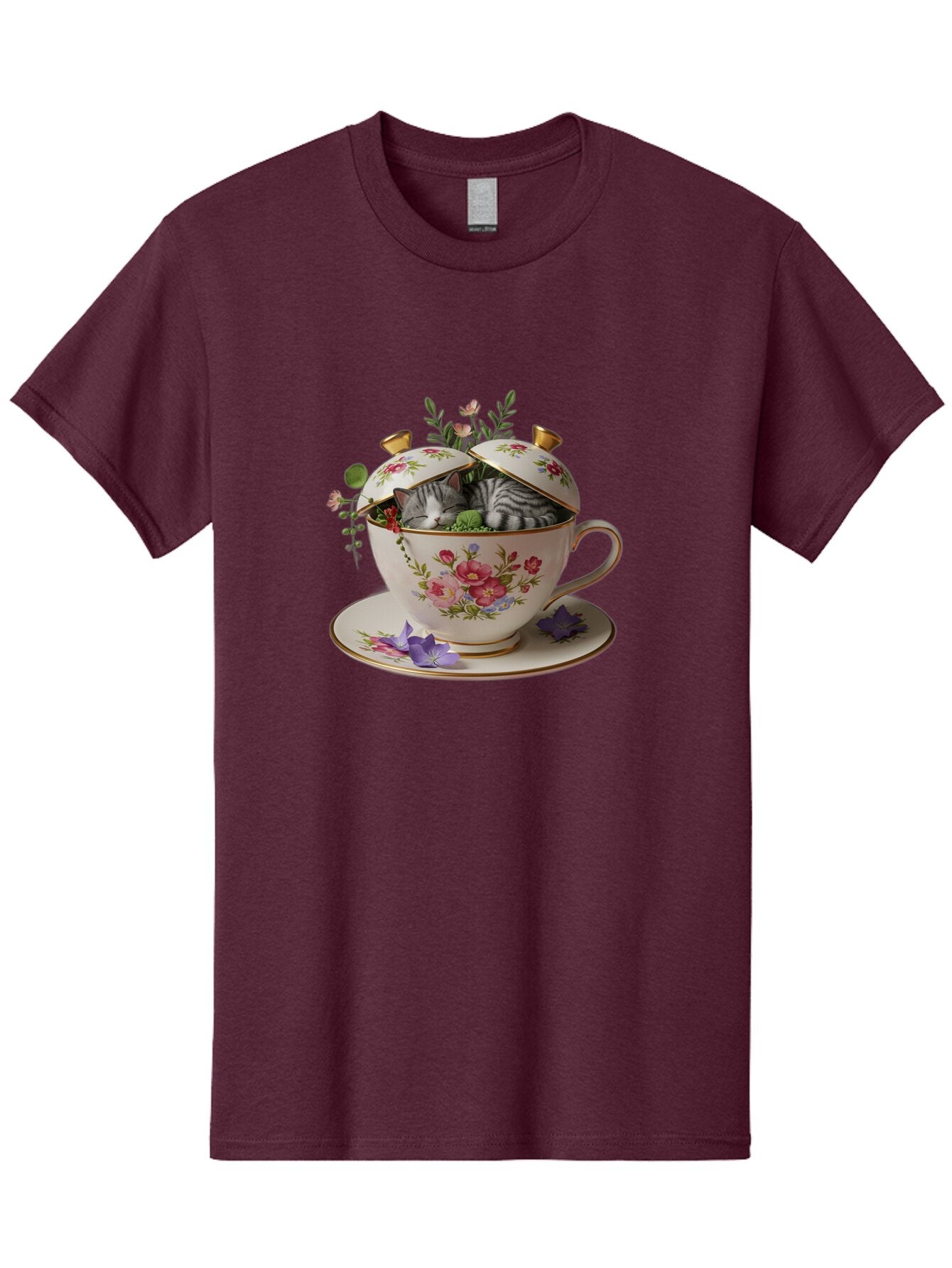 Cat-In-Teacup Men'S Graphic Tee, 100% Cotton, Comfortable Casual Summer Wear, Machine Washable, Vintage Camera, Old Camera, Antique Camera, Black Camera, Classic Photography, Photography Equipment, Nostalgic Device, Film Camera, Camera Art Bap221