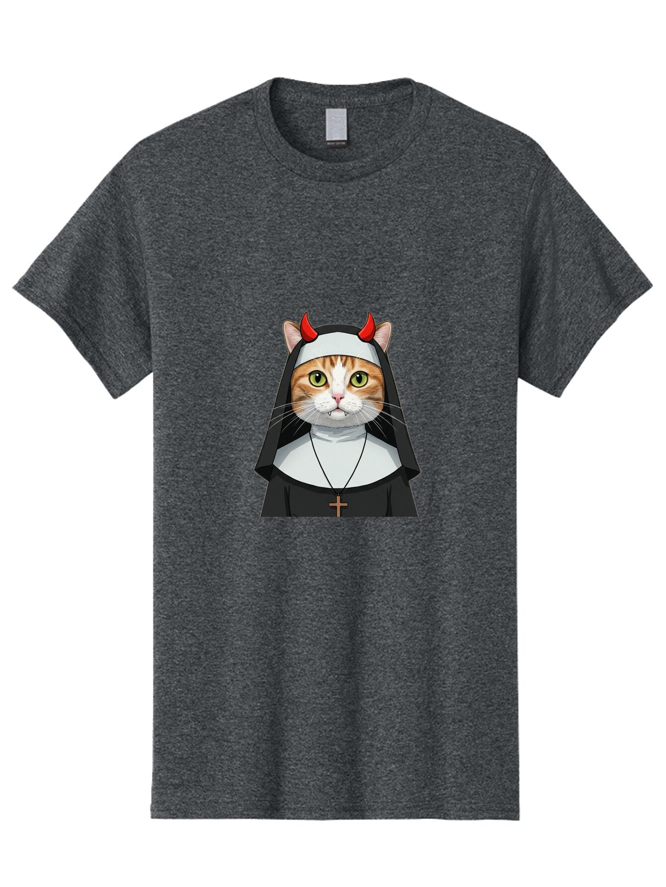 Cat-Nun-1 Men'S Graphic Tee, 100% Cotton, Comfortable Casual Summer Wear, Machine Washable, Vintage Camera, Old Camera, Antique Camera, Black Camera, Classic Photography, Photography Equipment, Nostalgic Device, Film Camera, Camera Art Bap224 8