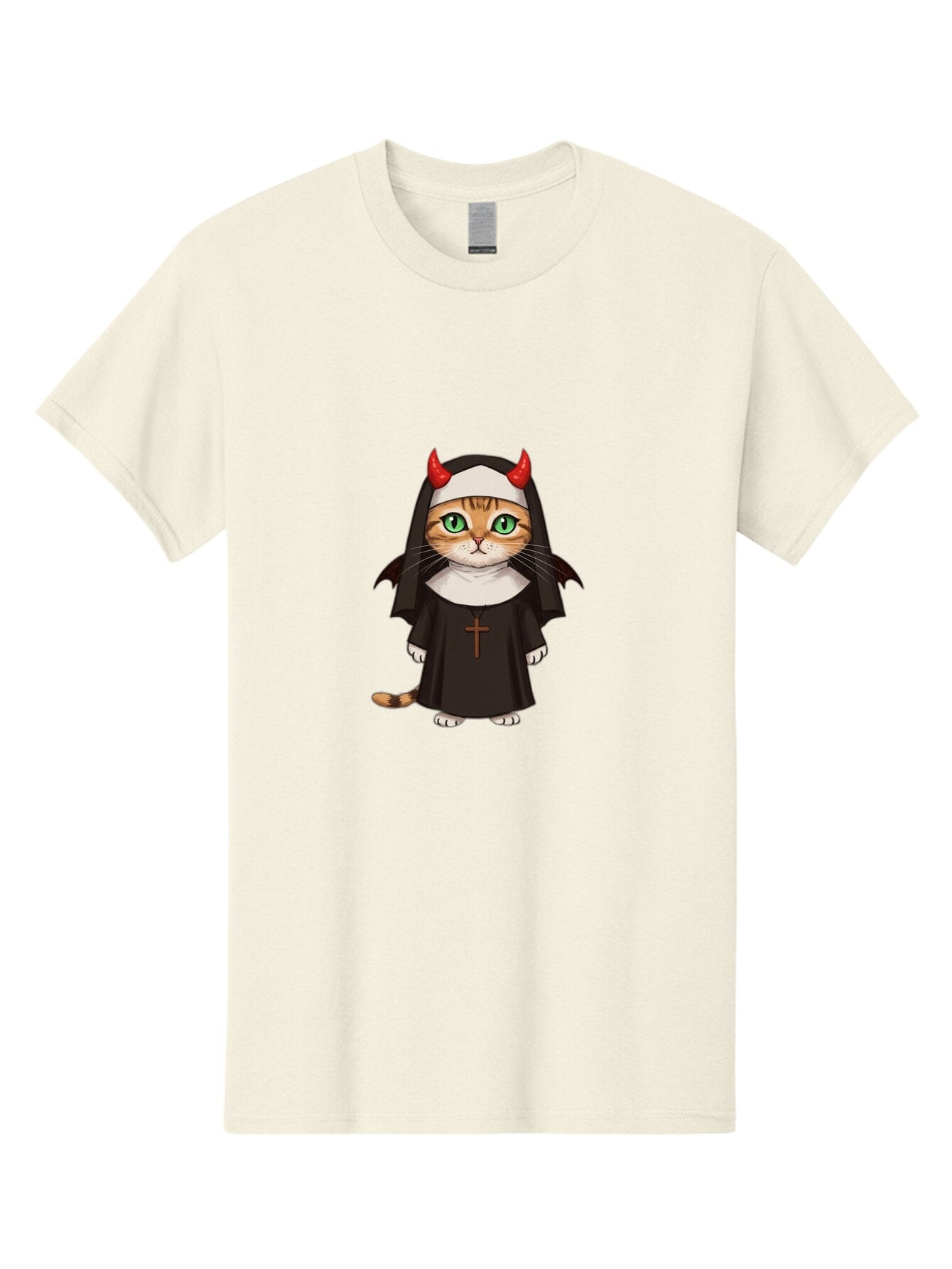 Cat-Nun-2 Men'S Graphic Tee, 100% Cotton, Comfortable Casual Summer Wear, Machine Washable, Vintage Camera, Old Camera, Antique Camera, Black Camera, Classic Photography, Photography Equipment, Nostalgic Device, Film Camera, Camera Art Bap225 4