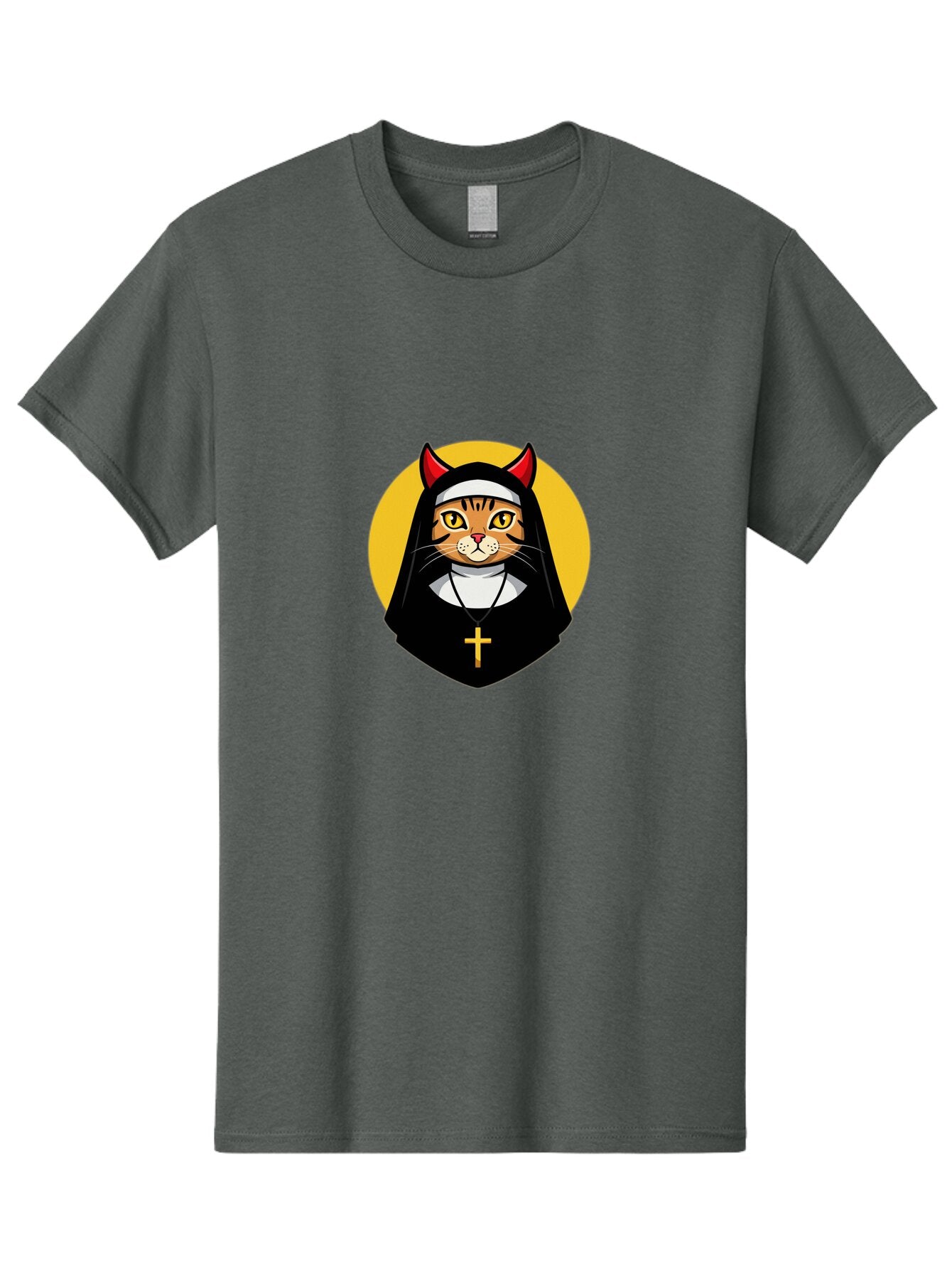 Cat-Nun-3 Men'S Graphic Tee, 100% Cotton, Comfortable Casual Summer Wear, Machine Washable, Vintage Camera, Old Camera, Antique Camera, Black Camera, Classic Photography, Photography Equipment, Nostalgic Device, Film Camera, Camera Art Bap226 14