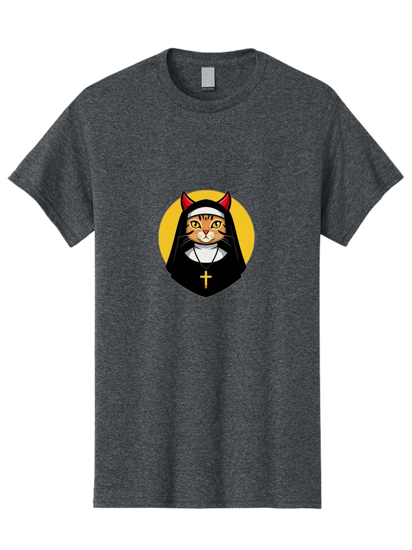 Cat-Nun-3 Men'S Graphic Tee, 100% Cotton, Comfortable Casual Summer Wear, Machine Washable, Vintage Camera, Old Camera, Antique Camera, Black Camera, Classic Photography, Photography Equipment, Nostalgic Device, Film Camera, Camera Art Bap226