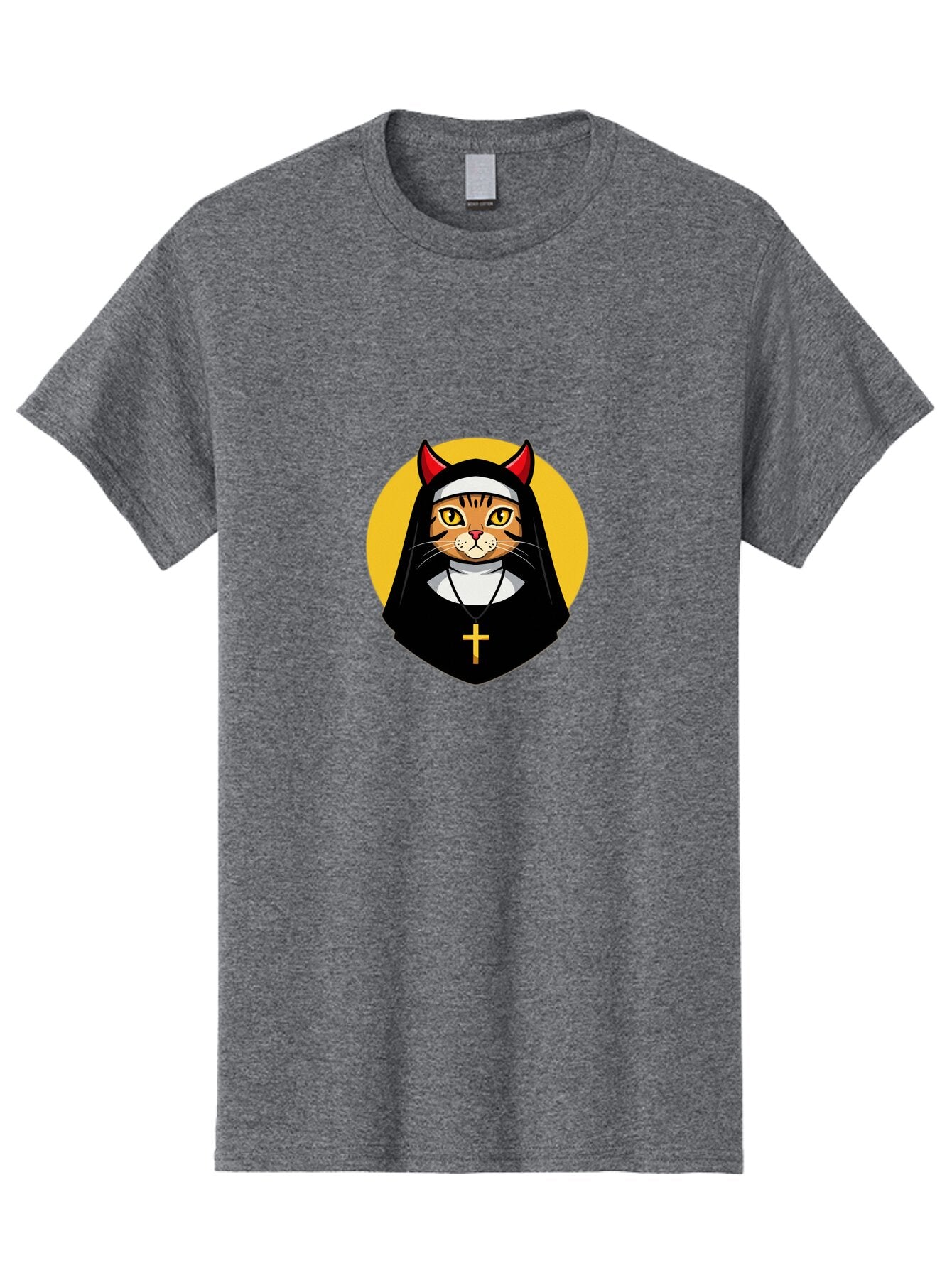 Cat-Nun-3 Men'S Graphic Tee, 100% Cotton, Comfortable Casual Summer Wear, Machine Washable, Vintage Camera, Old Camera, Antique Camera, Black Camera, Classic Photography, Photography Equipment, Nostalgic Device, Film Camera, Camera Art Bap226 13
