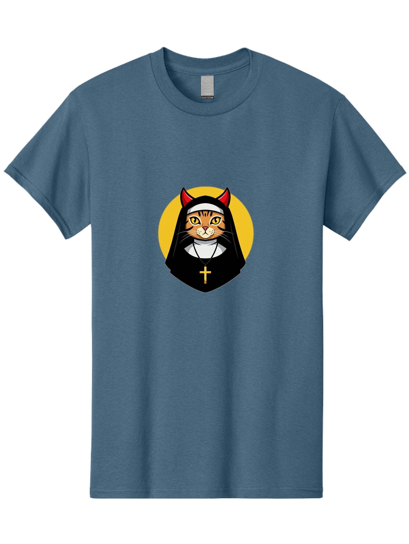 Cat-Nun-3 Men'S Graphic Tee, 100% Cotton, Comfortable Casual Summer Wear, Machine Washable, Vintage Camera, Old Camera, Antique Camera, Black Camera, Classic Photography, Photography Equipment, Nostalgic Device, Film Camera, Camera Art Bap226 8