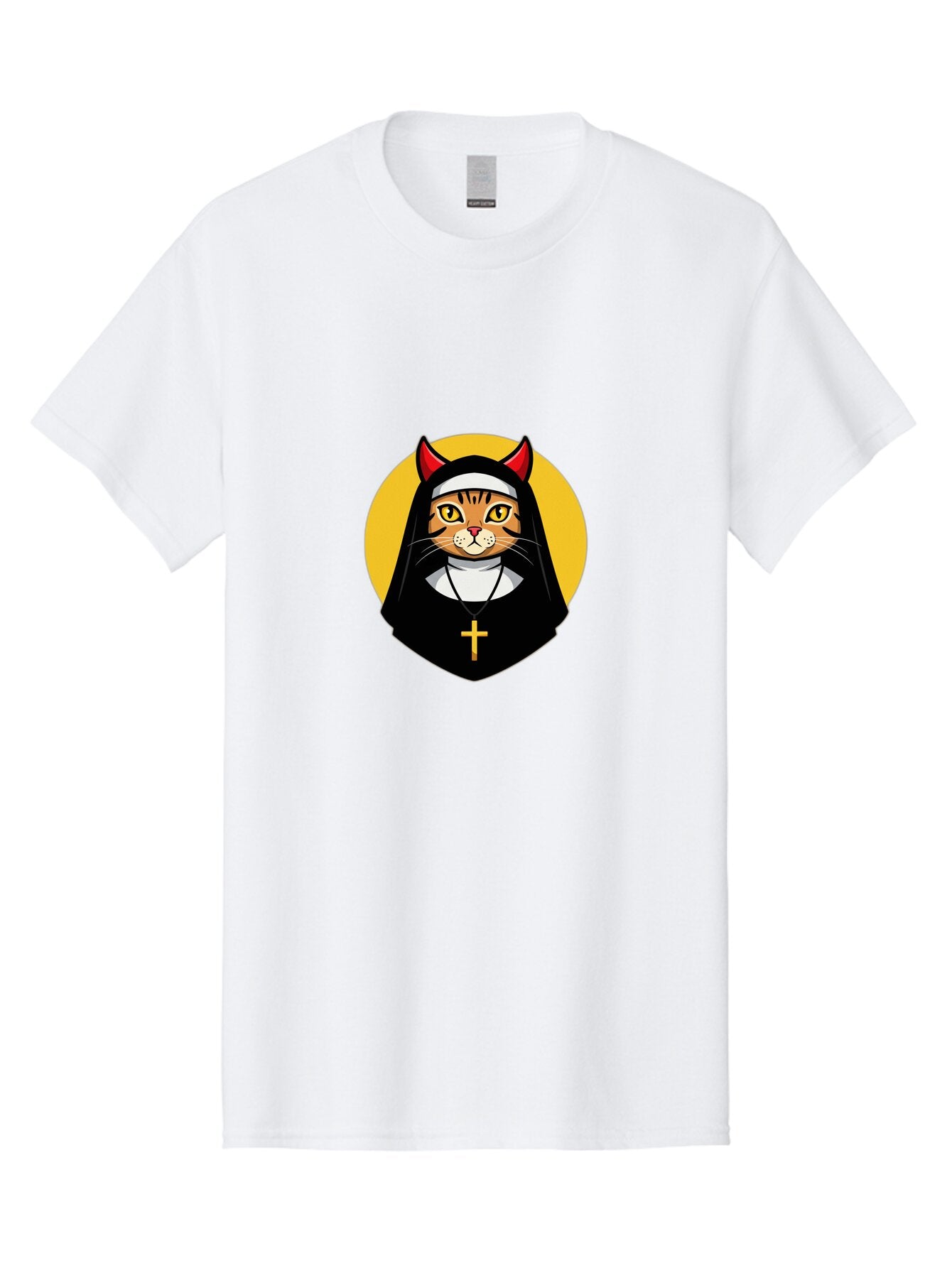 Cat-Nun-3 Men'S Graphic Tee, 100% Cotton, Comfortable Casual Summer Wear, Machine Washable, Vintage Camera, Old Camera, Antique Camera, Black Camera, Classic Photography, Photography Equipment, Nostalgic Device, Film Camera, Camera Art Bap226 5