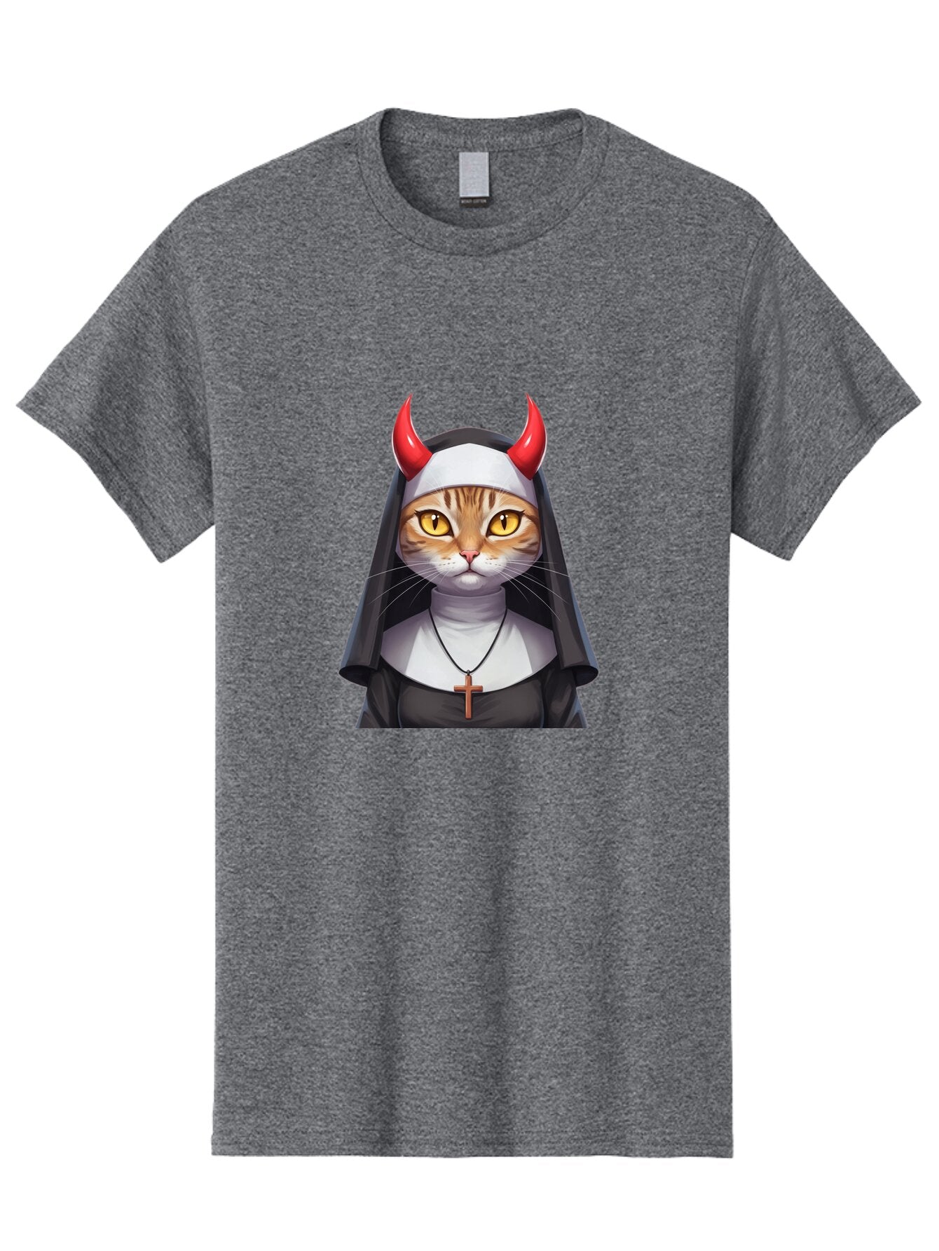 Cat-Nun-Devil Men'S Graphic Tee, 100% Cotton, Comfortable Casual Summer Wear, Machine Washable, Vintage Camera, Old Camera, Antique Camera, Black Camera, Classic Photography, Photography Equipment, Nostalgic Device, Film Camera, Camera Art Bap227 5