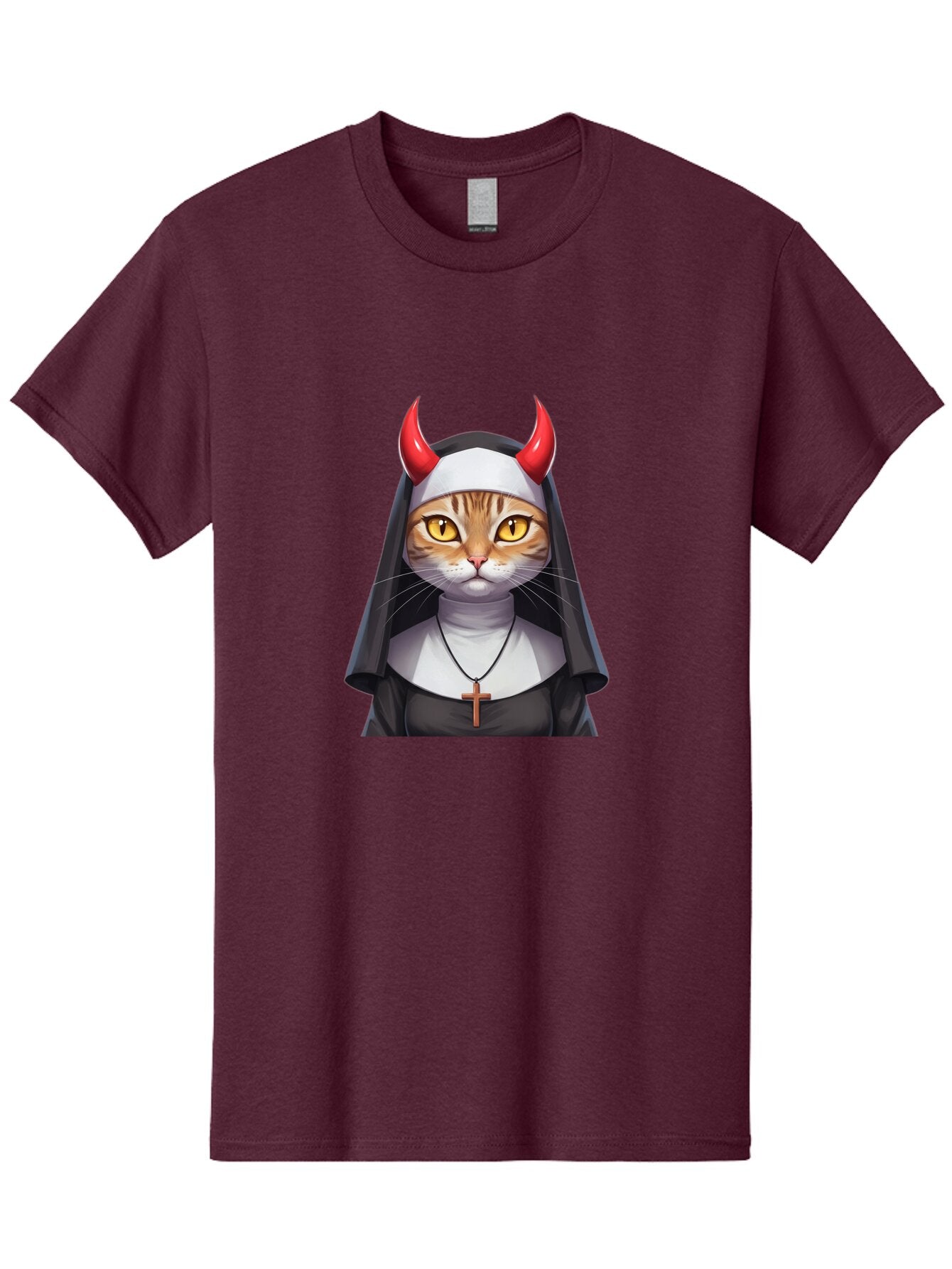 Cat-Nun-Devil Men'S Graphic Tee, 100% Cotton, Comfortable Casual Summer Wear, Machine Washable, Vintage Camera, Old Camera, Antique Camera, Black Camera, Classic Photography, Photography Equipment, Nostalgic Device, Film Camera, Camera Art Bap227 13