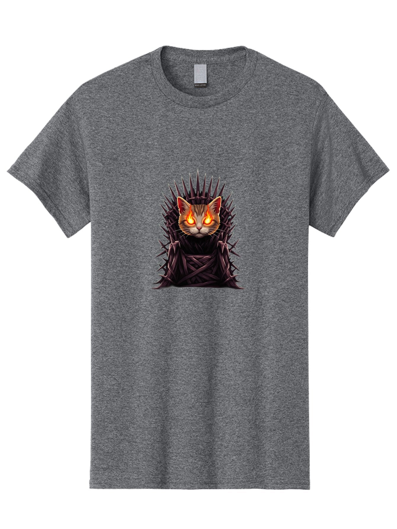 Cat-On-Iron-Throne-1 Men'S Graphic Tee, 100% Cotton, Comfortable Casual Summer Wear, Machine Washable, Vintage Camera, Old Camera, Antique Camera, Black Camera, Classic Photography, Photography Equipment, Nostalgic Device, Film Camera, Bap230 4