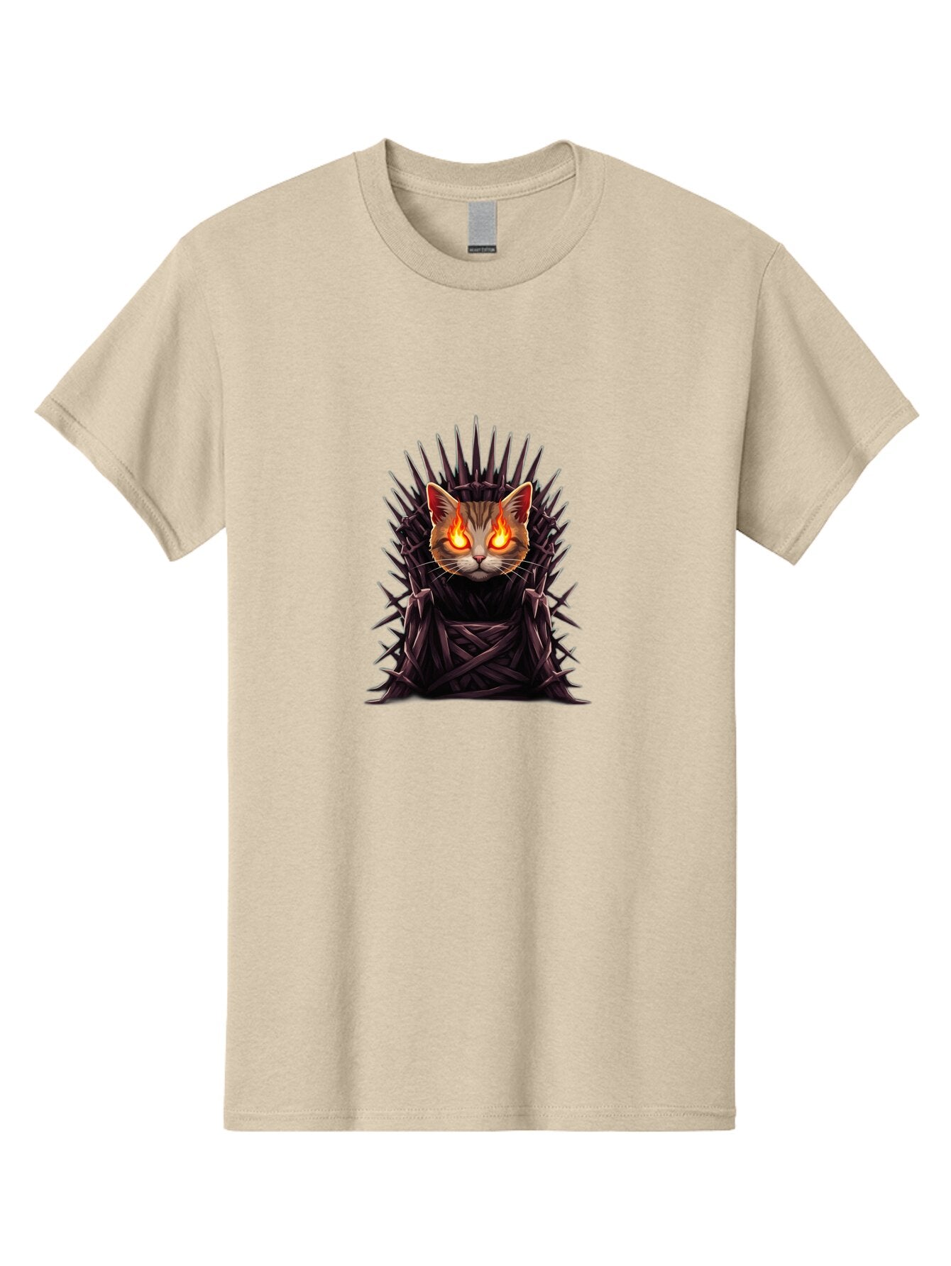 Cat-On-Iron-Throne-1 Men'S Graphic Tee, 100% Cotton, Comfortable Casual Summer Wear, Machine Washable, Vintage Camera, Old Camera, Antique Camera, Black Camera, Classic Photography, Photography Equipment, Nostalgic Device, Film Camera, Bap230 11
