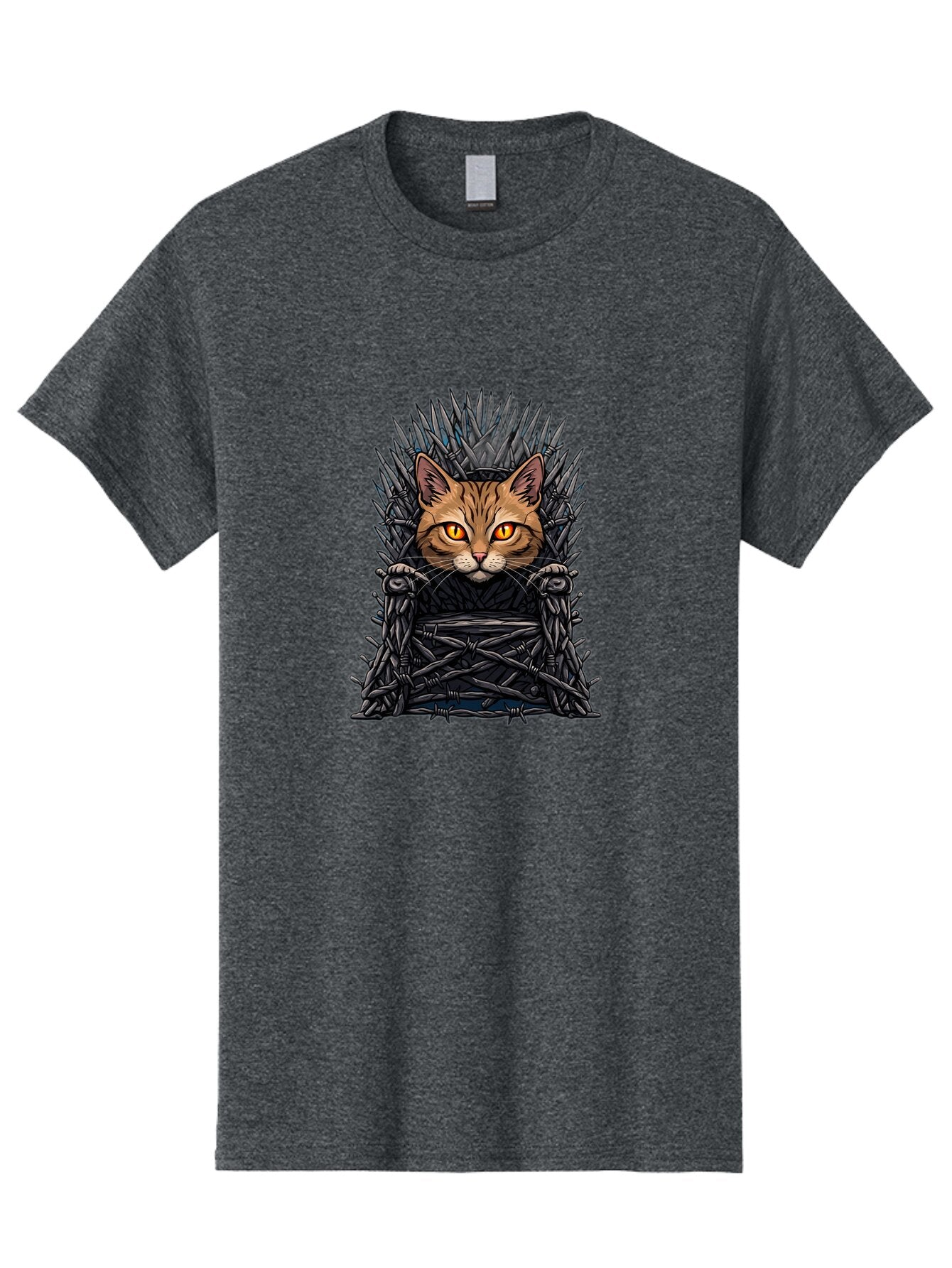 Cat-On-Iron-Throne-2 Men'S Graphic Tee, 100% Cotton, Comfortable Casual Summer Wear, Machine Washable, Vintage Camera, Old Camera, Antique Camera, Black Camera, Classic Photography, Photography Equipment, Nostalgic Device, Film Camera, Bap231 6