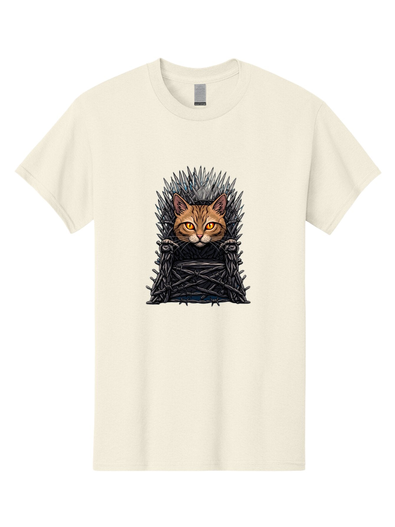 Cat-On-Iron-Throne-2 Men'S Graphic Tee, 100% Cotton, Comfortable Casual Summer Wear, Machine Washable, Vintage Camera, Old Camera, Antique Camera, Black Camera, Classic Photography, Photography Equipment, Nostalgic Device, Film Camera, Bap231 11