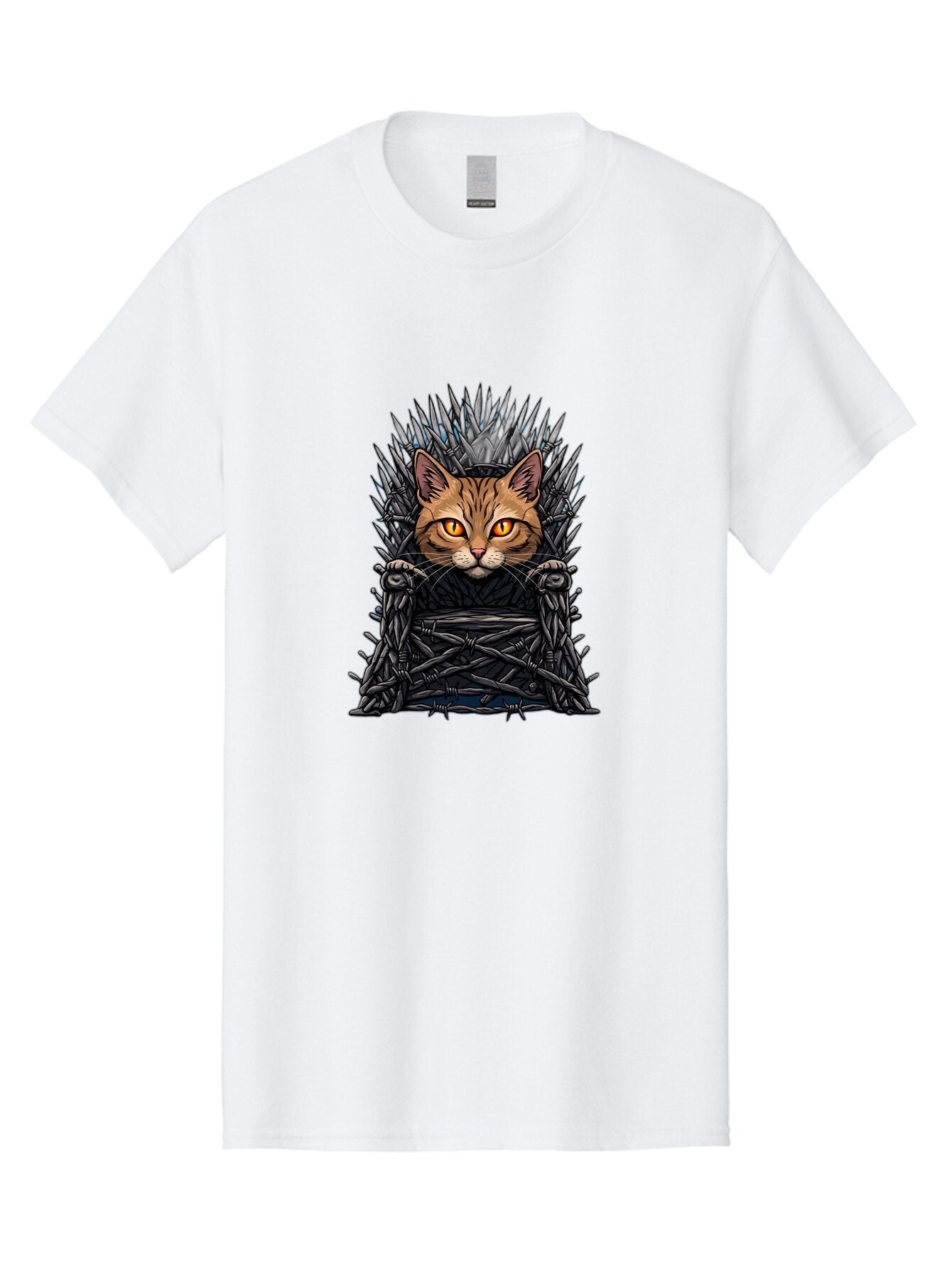 Cat-On-Iron-Throne-2 Men'S Graphic Tee, 100% Cotton, Comfortable Casual Summer Wear, Machine Washable, Vintage Camera, Old Camera, Antique Camera, Black Camera, Classic Photography, Photography Equipment, Nostalgic Device, Film Camera, Bap231 14