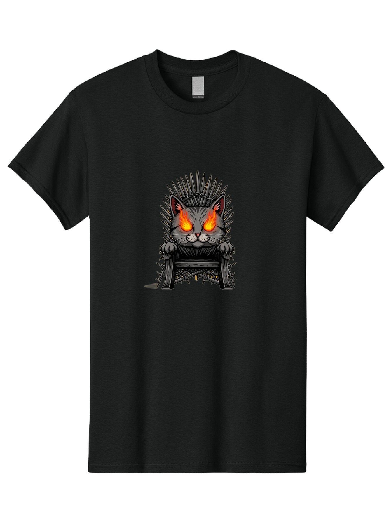 Cat-On-Iron-Throne Men'S Graphic Tee, 100% Cotton, Comfortable Casual Summer Wear, Machine Washable, Vintage Camera, Old Camera, Antique Camera, Black Camera, Classic Photography, Photography Equipment, Nostalgic Device, Film Camera, Bap232 3