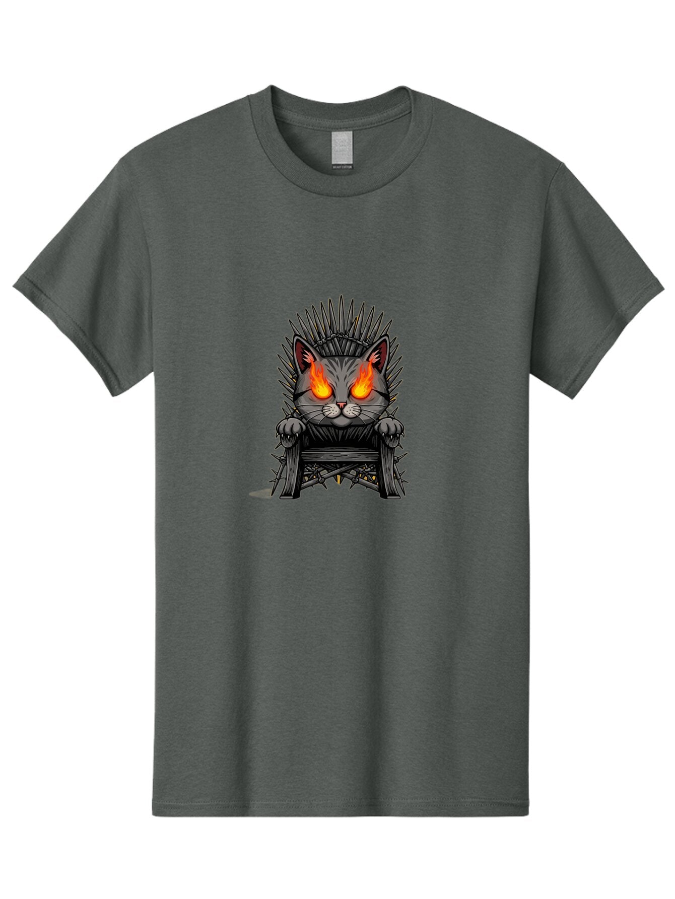 Cat-On-Iron-Throne Men'S Graphic Tee, 100% Cotton, Comfortable Casual Summer Wear, Machine Washable, Vintage Camera, Old Camera, Antique Camera, Black Camera, Classic Photography, Photography Equipment, Nostalgic Device, Film Camera, Bap232 7
