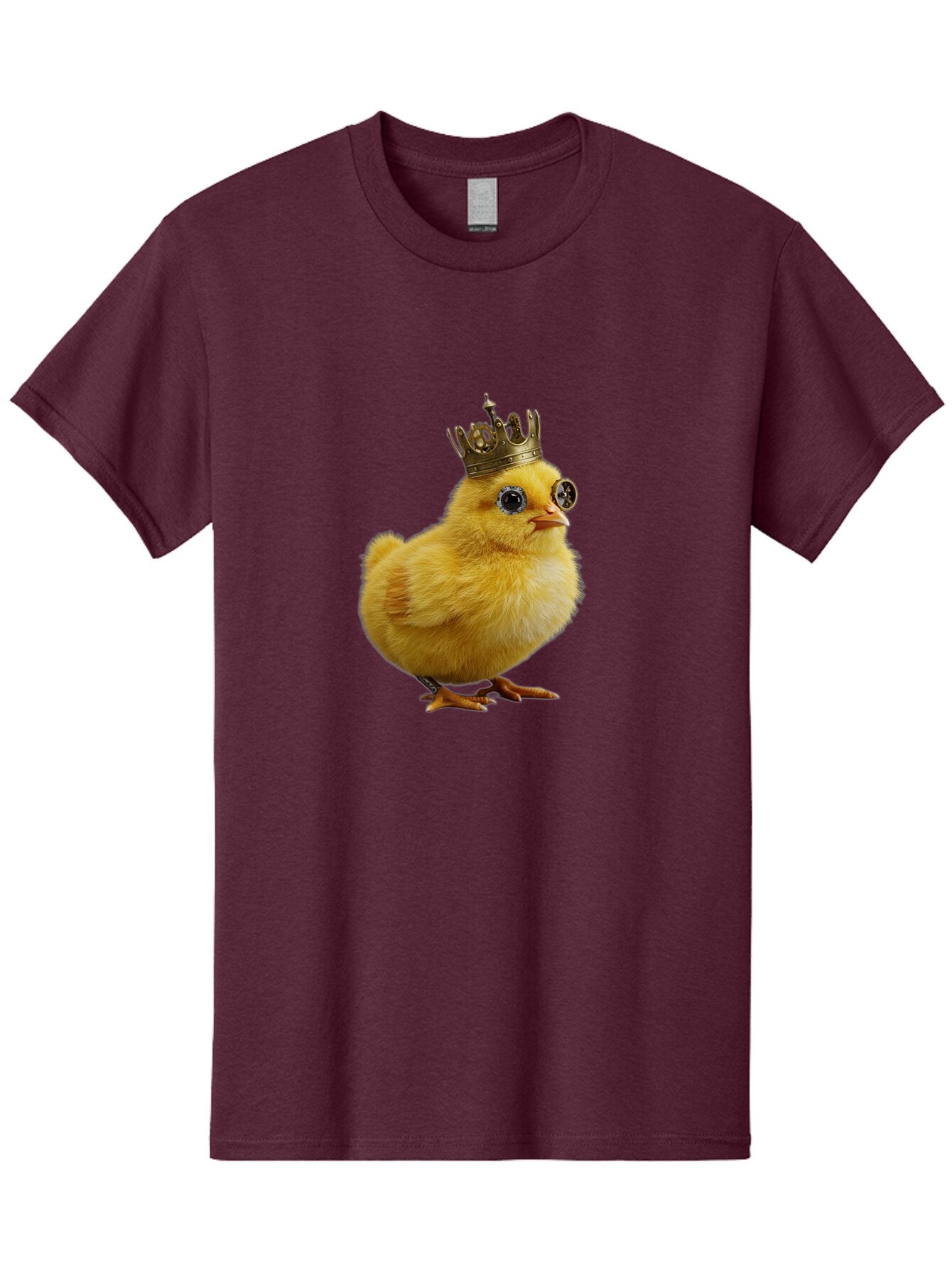 Chick-With-Crown-2 Men'S Graphic Tee, 100% Cotton, Comfortable Casual Summer Wear, Machine Washable, Vintage Camera, Old Camera, Antique Camera, Black Camera, Classic Photography, Photography Equipment, Nostalgic Device, Film Camera, Bap245 13