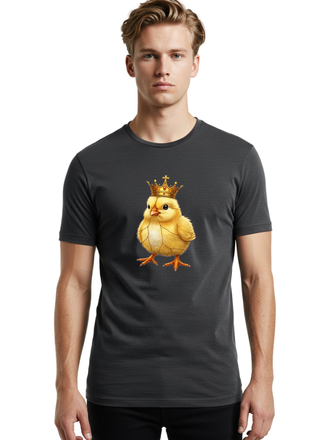 Chick-With-Crown-4 Men'S Graphic Tee, 100% Cotton, Comfortable Casual Summer Wear, Machine Washable, Vintage Camera, Old Camera, Antique Camera, Black Camera, Classic Photography, Photography Equipment, Nostalgic Device, Film Camera, Bap247 27