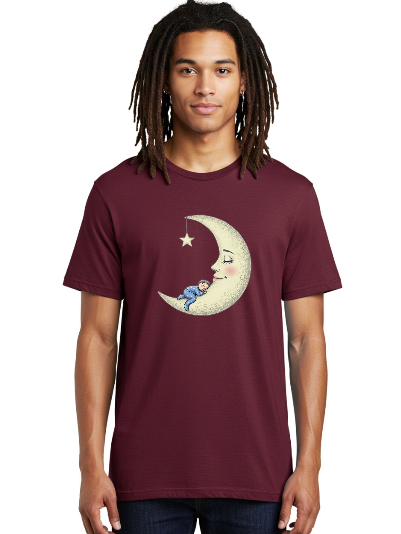 Child-Sleeping-On-Crescent-Moon Men'S Graphic Tee, 100% Cotton, Comfortable Casual Summer Wear, Machine Washable, Vintage Camera, Old Camera, Antique Camera, Black Camera, Classic Photography, Photography Equipment, Nostalgic Device, Bap251 27