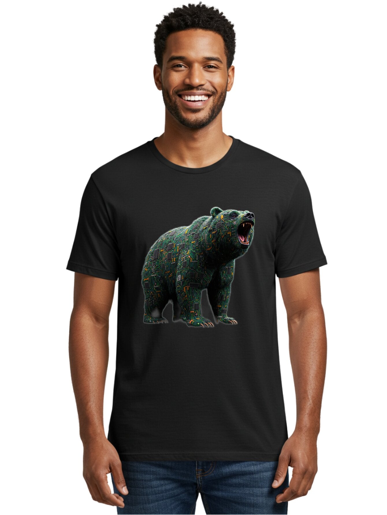 Circuit-Bear Men'S Graphic Tee, 100% Cotton, Comfortable Casual Summer Wear, Machine Washable, Vintage Camera, Old Camera, Antique Camera, Black Camera, Classic Photography, Photography Equipment, Nostalgic Device, Film Camera, Camera Art Bap254 16